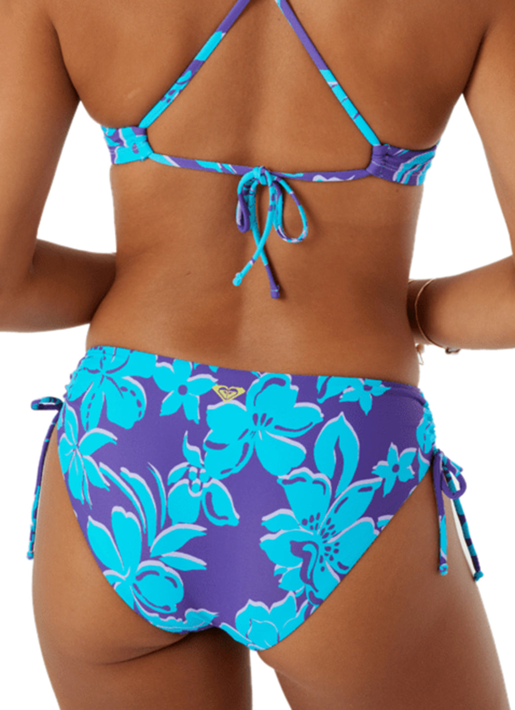 Roxy Women's Island Time Hipster Side Tie Bikini Bottom、mySite、noshort