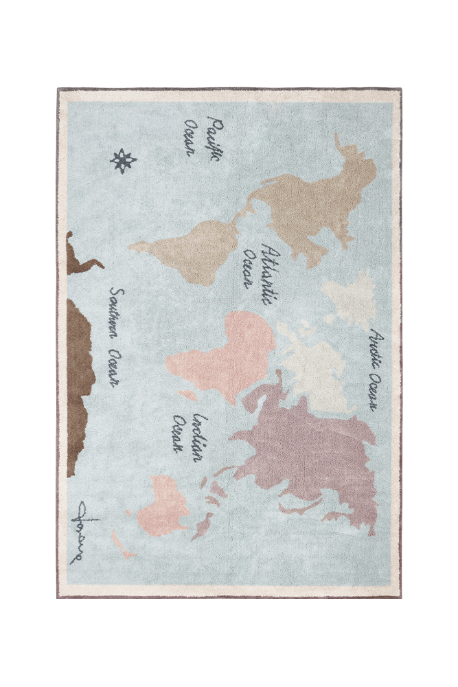 WASHABLE AREA RUG VINTAGE MAP、mySite、gigharbornorthrealestate