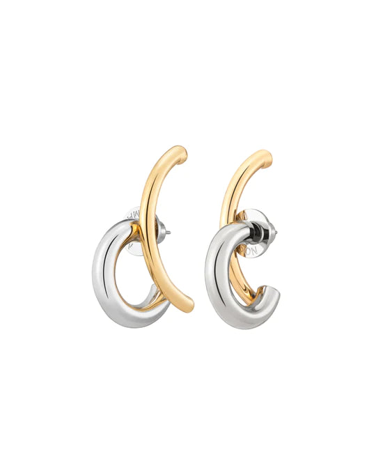 Demarson Marisa Two Tone Earrings, Available in 2 Sizes、mySite、noshort