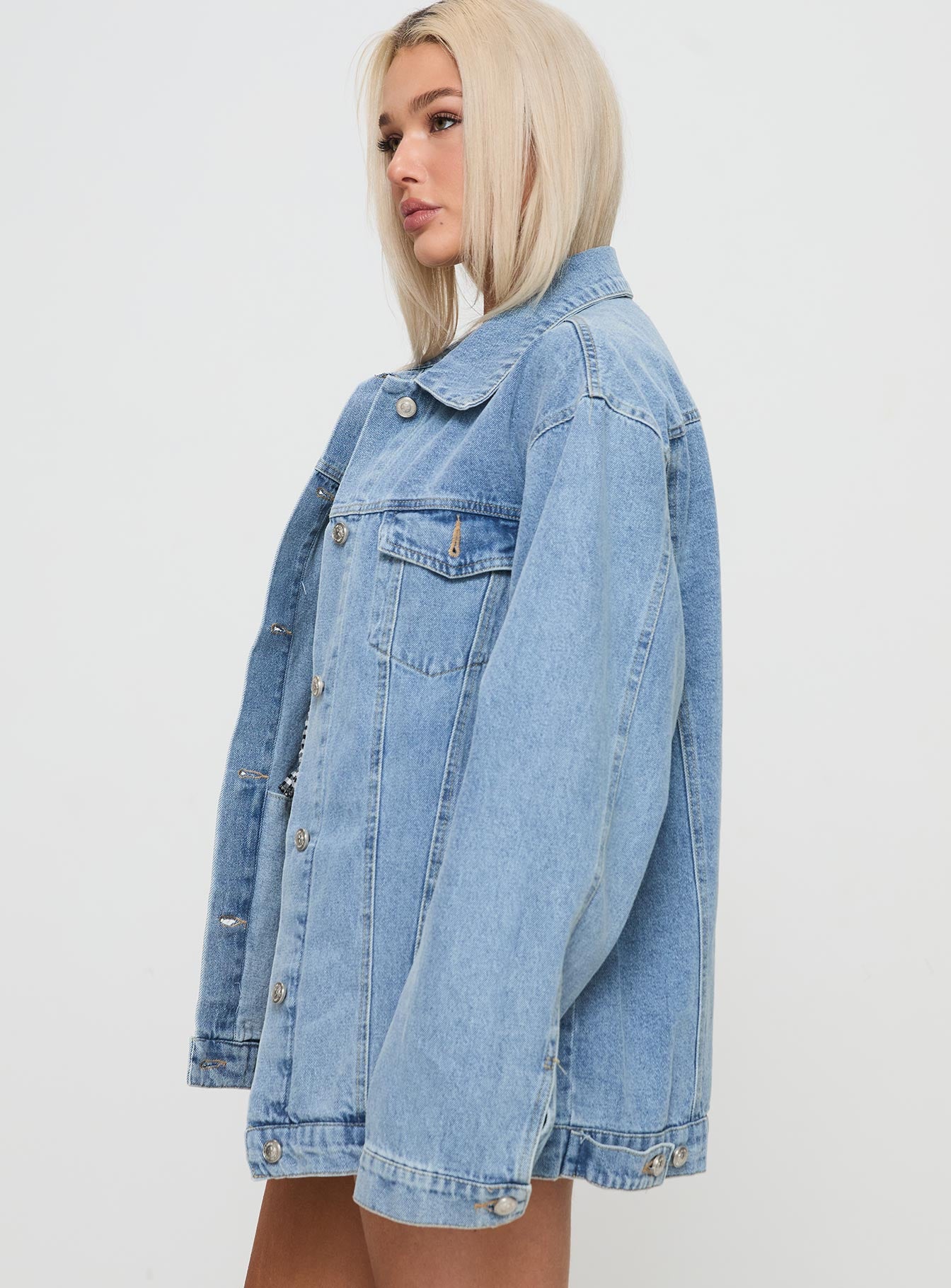 All You Need Denim Jacket Light Wash、mySite、solidvoid