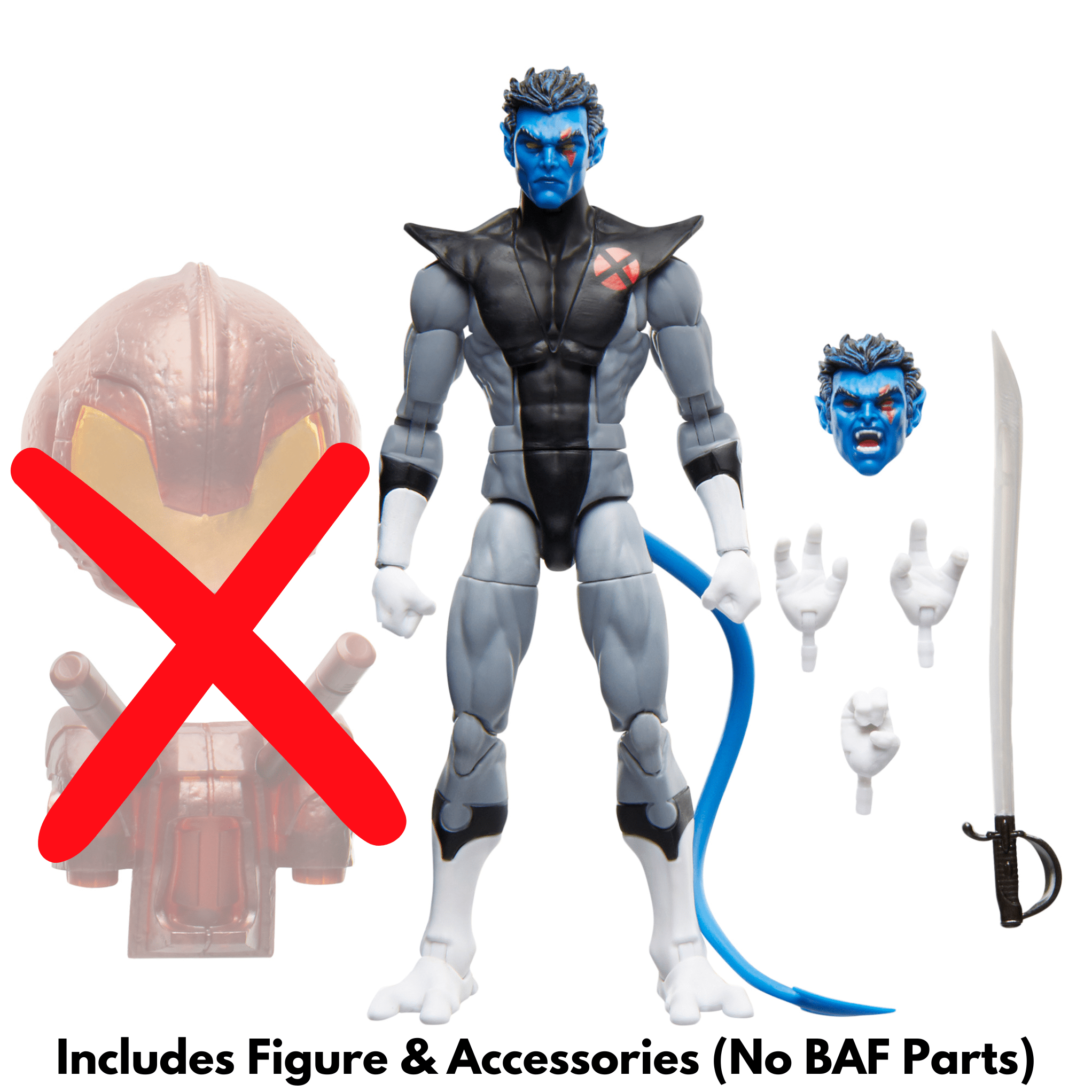 Marvel Legends Series X-Factor Nightcrawler LOOSE (No BAF Parts)、mySite、hgirdovlk