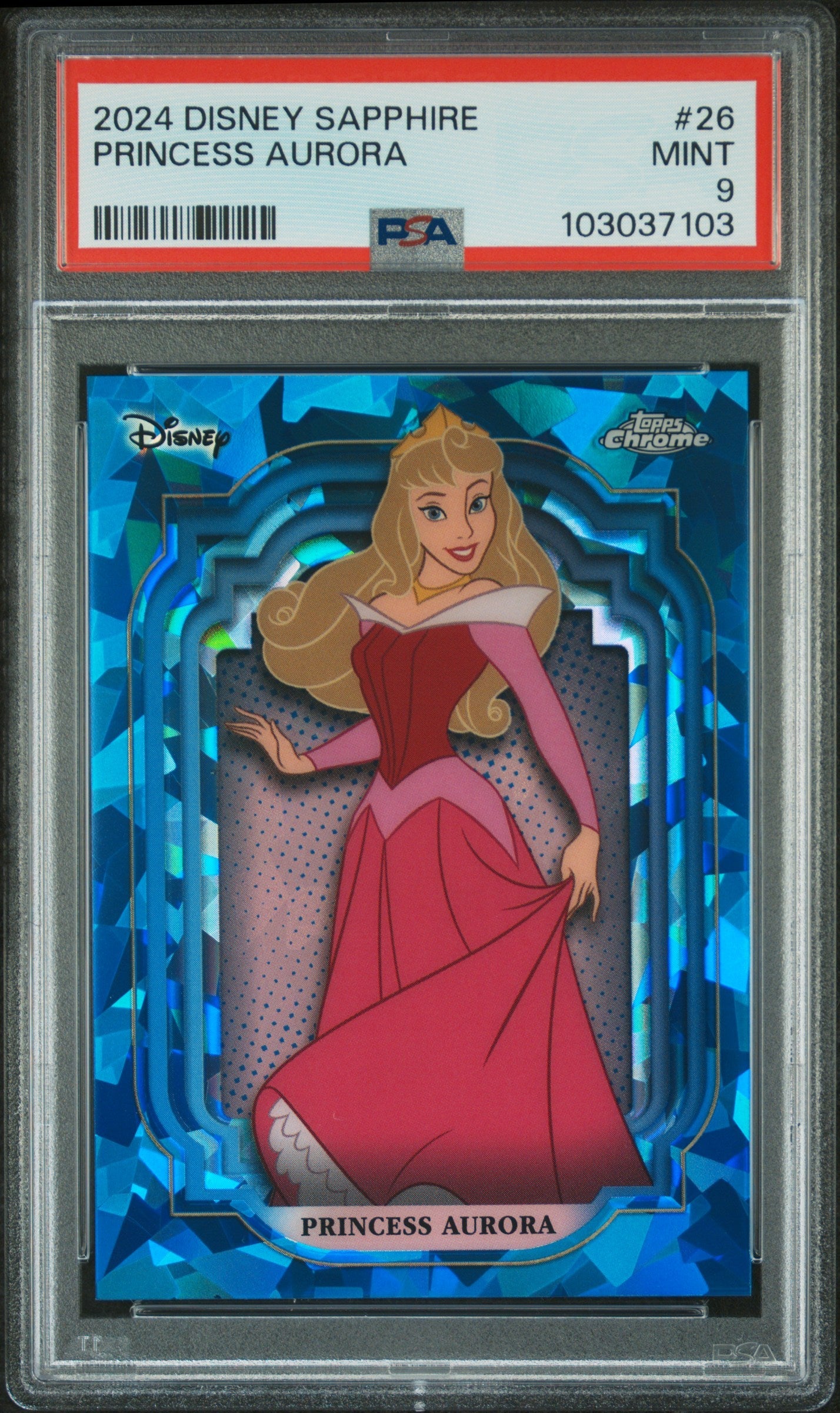 Princess Aurora #26 PSA 9 Topps Chrome Disney Sapphire Edition 2024、mySite、waistdrama