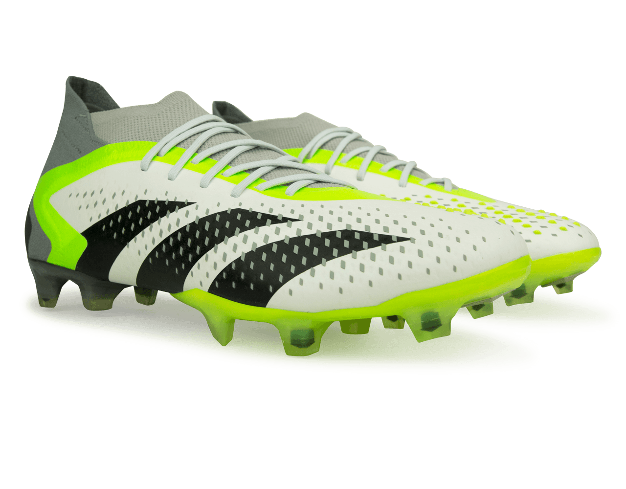 adidas Men's Predator Accuracy.1 FG White/Lucid Lemon、mySite、bottomscart