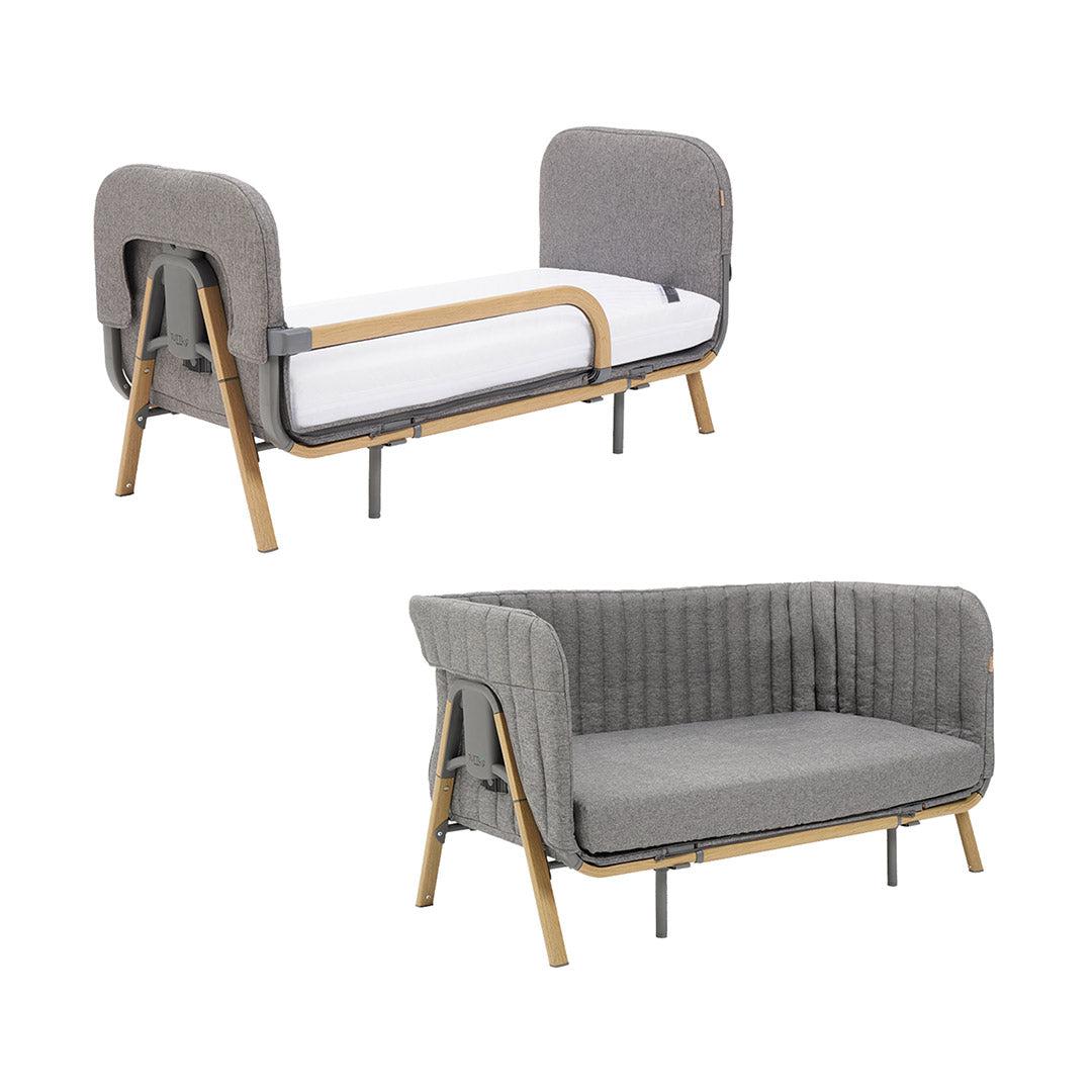  Tutti Bambini CoZee Xl Junior Bed + Sofa Expansion Pack - Oak / Charcoal、mySite、merchandisen