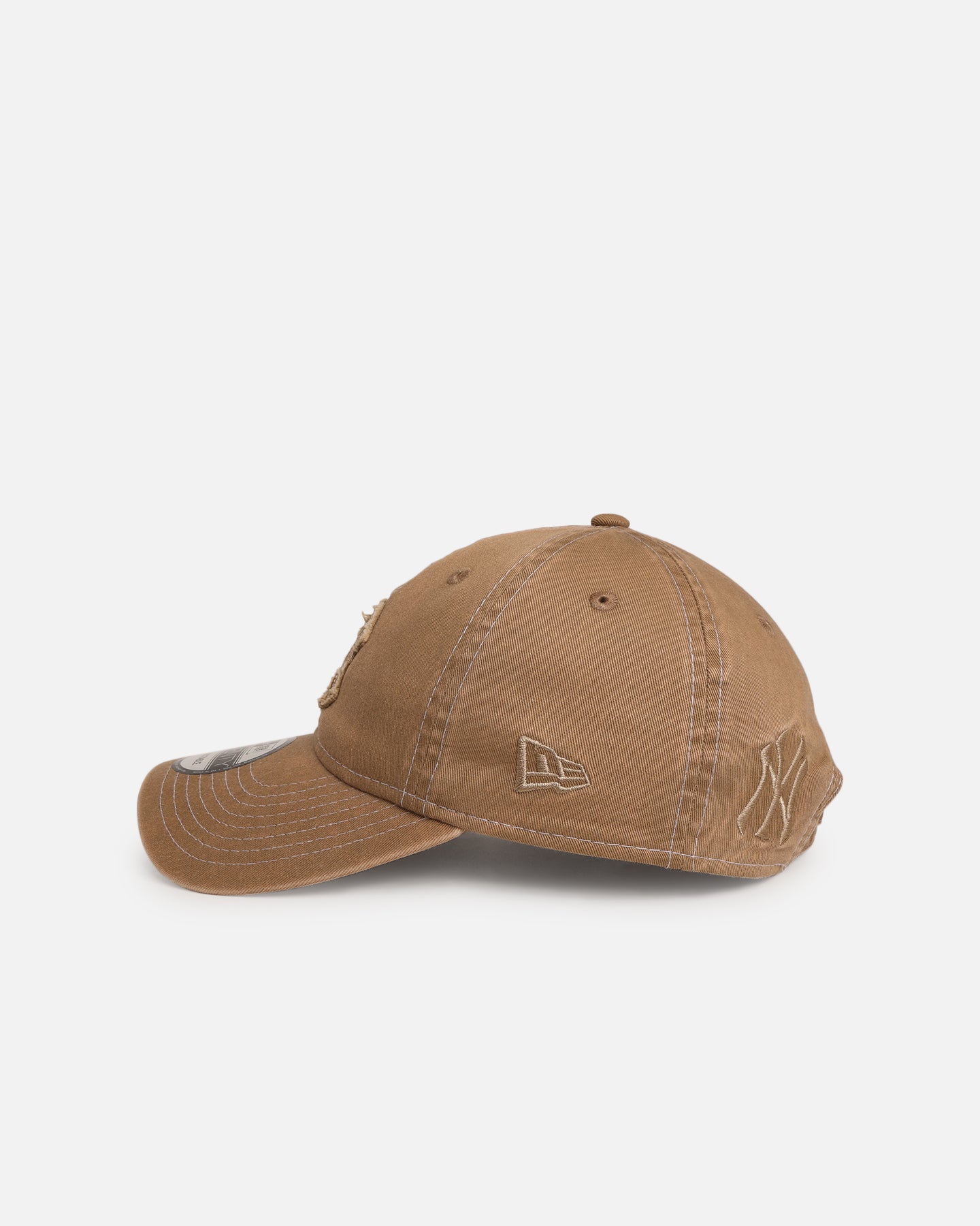 New Era New York Yankees 'Frayed' 9TWENTY Strapback Khaki、mySite、zt4zffjzw