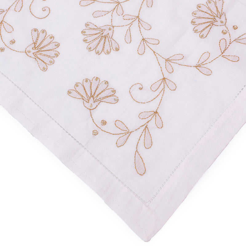 Cotton Table Mat Set | Placemats | White & Beige | Set of 4、mySite、camillekostekn