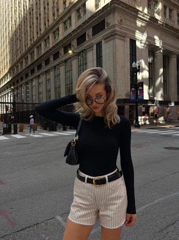 Commando Butter Long Sleeve Crew Neck Bodysuit、mySite、noshort