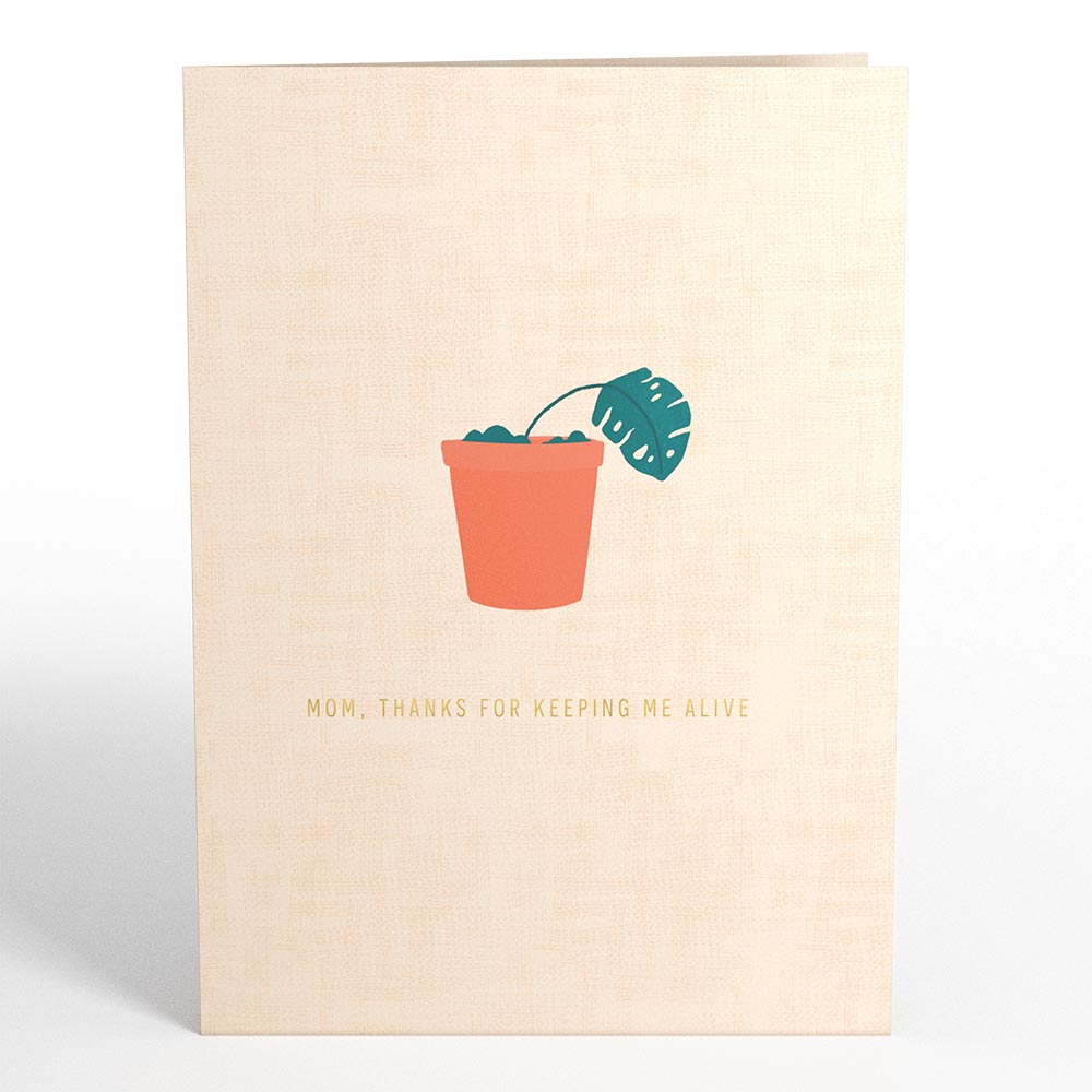 Thanks for Keeping Me Alive Mother’s Day Card with Mini Bouquet、mySite、solidvoid