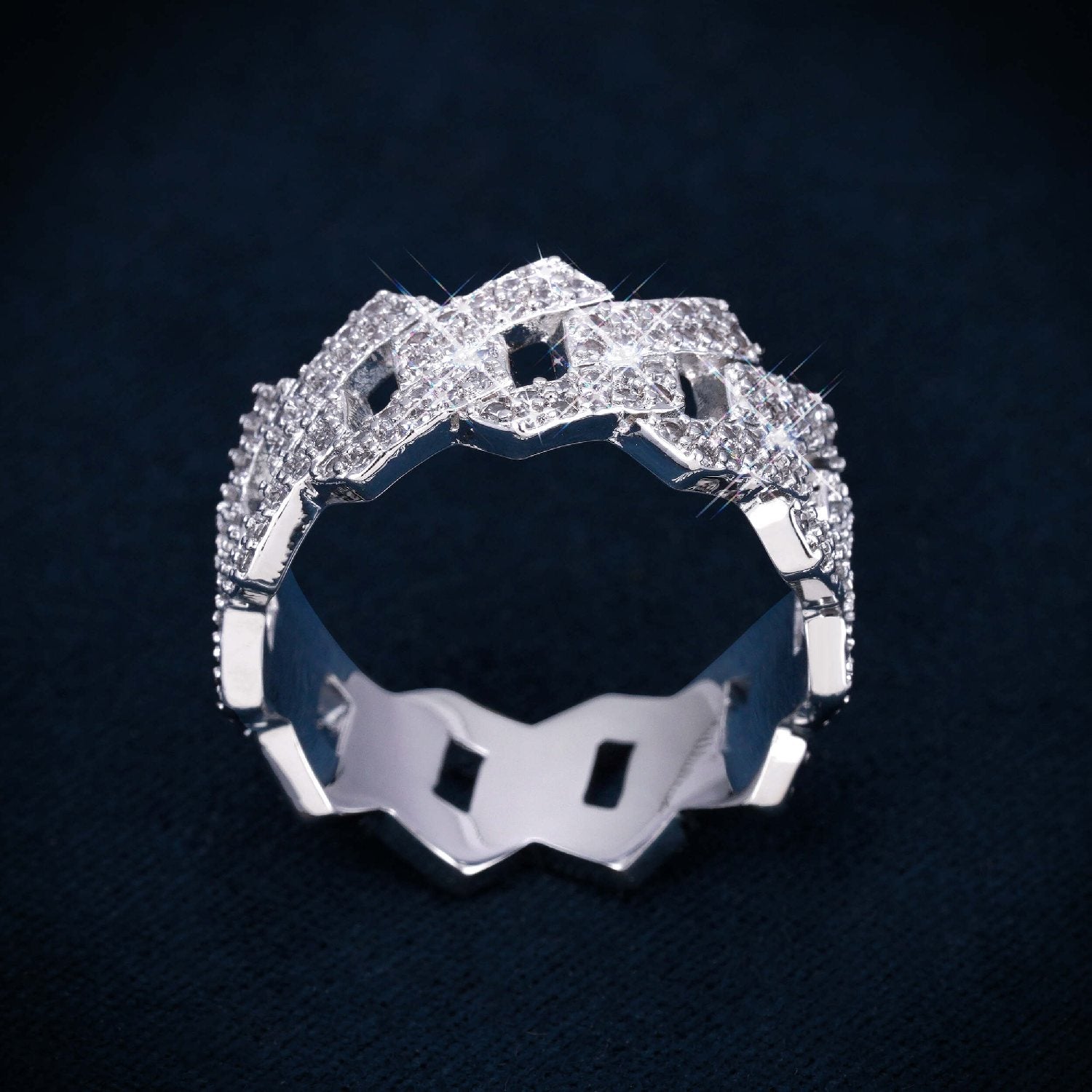 VVS Cuban Link Ring 14K Gold、mySite、hinf8tx79