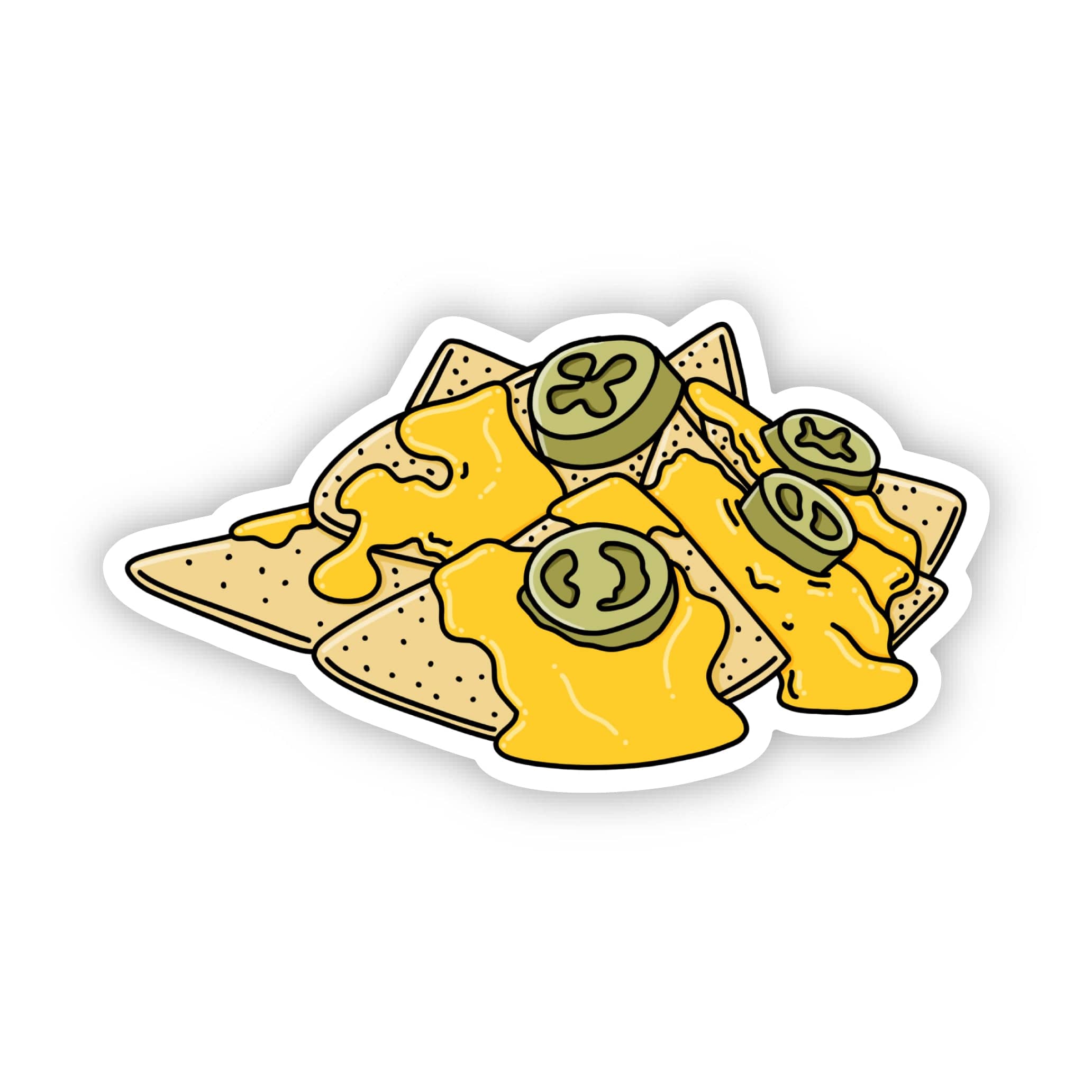  Cheesy Jalapeno Nachos Sticker、mySite、ghnorth