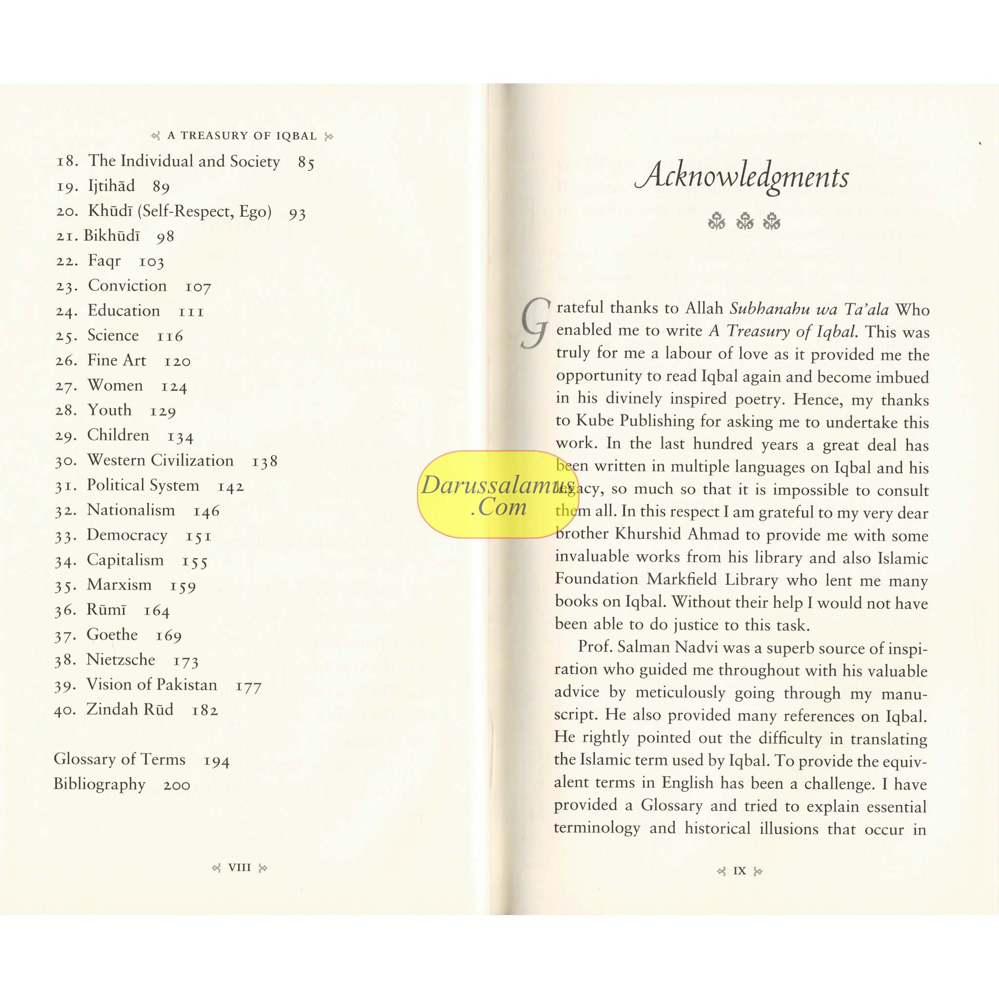 A Treasury of Iqbal Treasury in Islamic Thought & Civilization、mySite、topwebapps