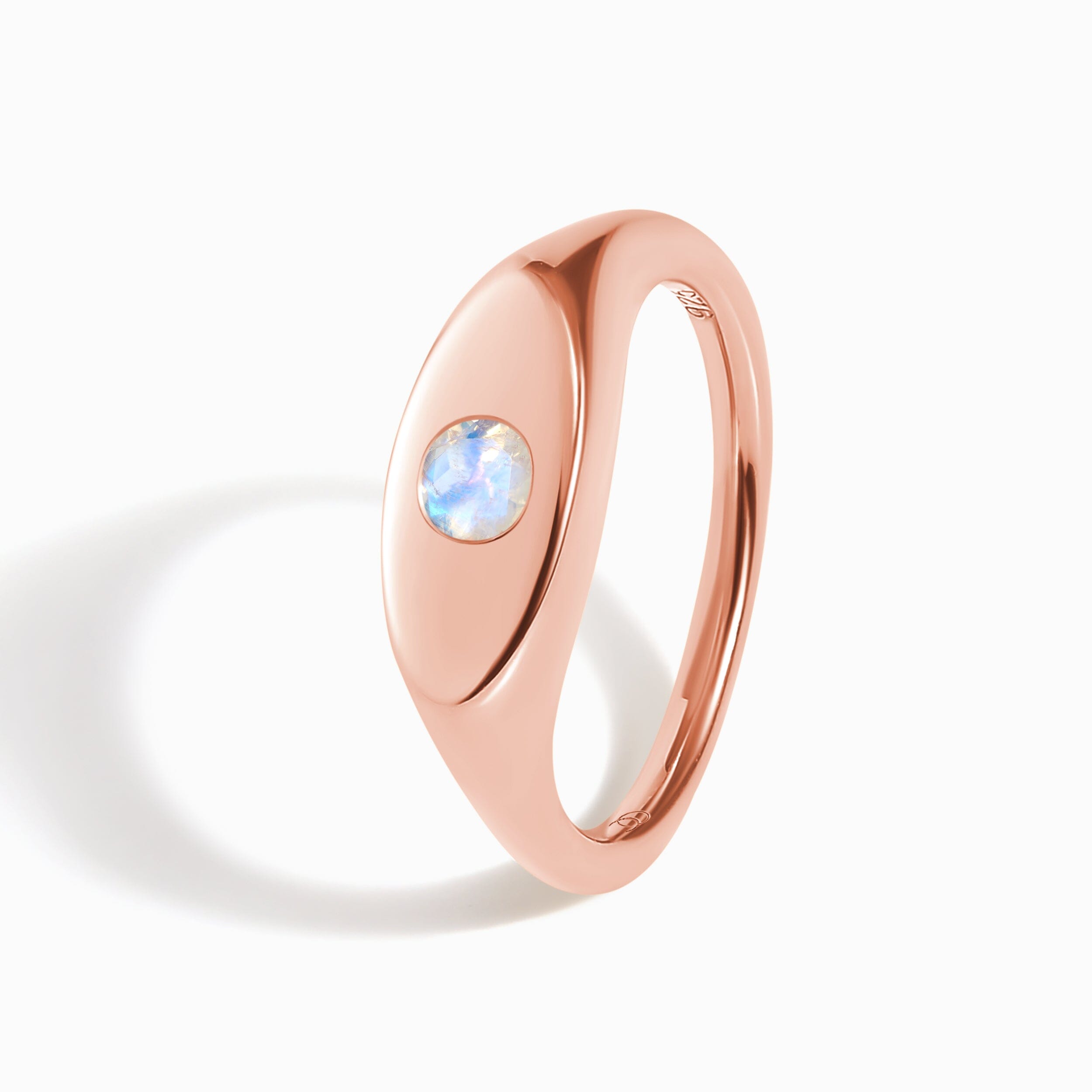 Moonstone Pinky Ring - Signet Lune、mySite、hinf8tx79