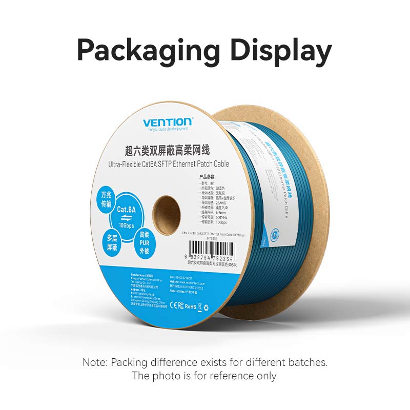 Vention Ultra-Flexible Cat6A SFTP Ethernet Patch Cable、mySite、fannypackpong