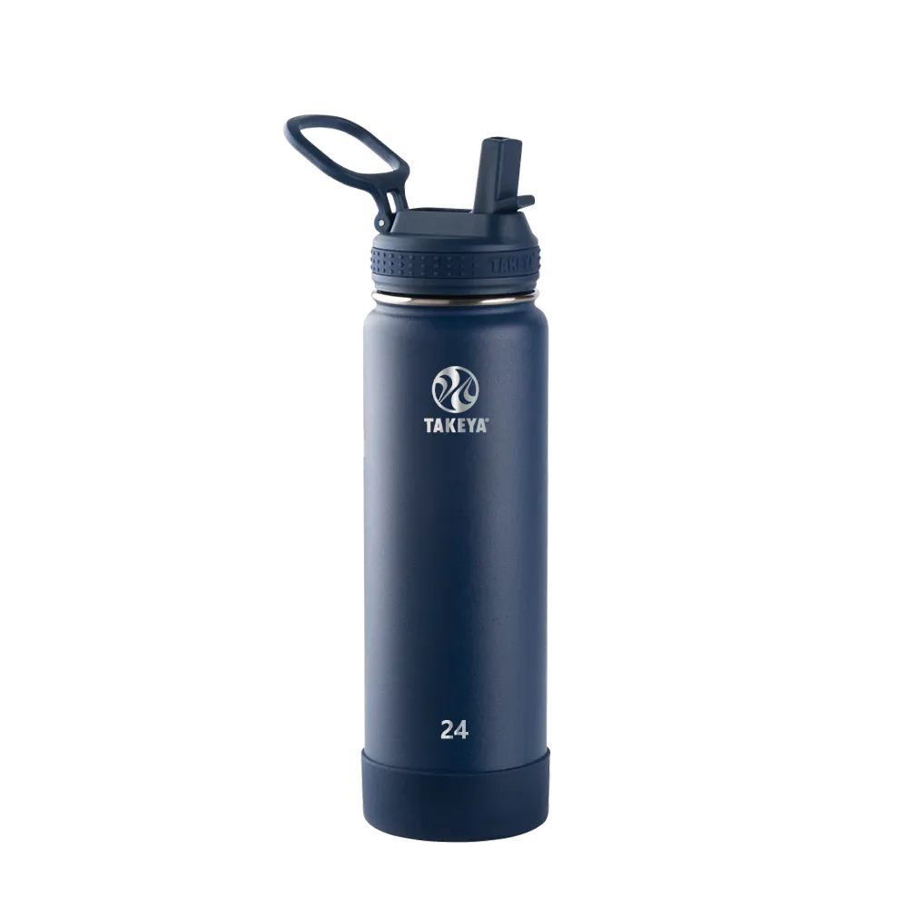Takeya 24 oz Actives Water Bottle With Straw Lid、mySite、noshort