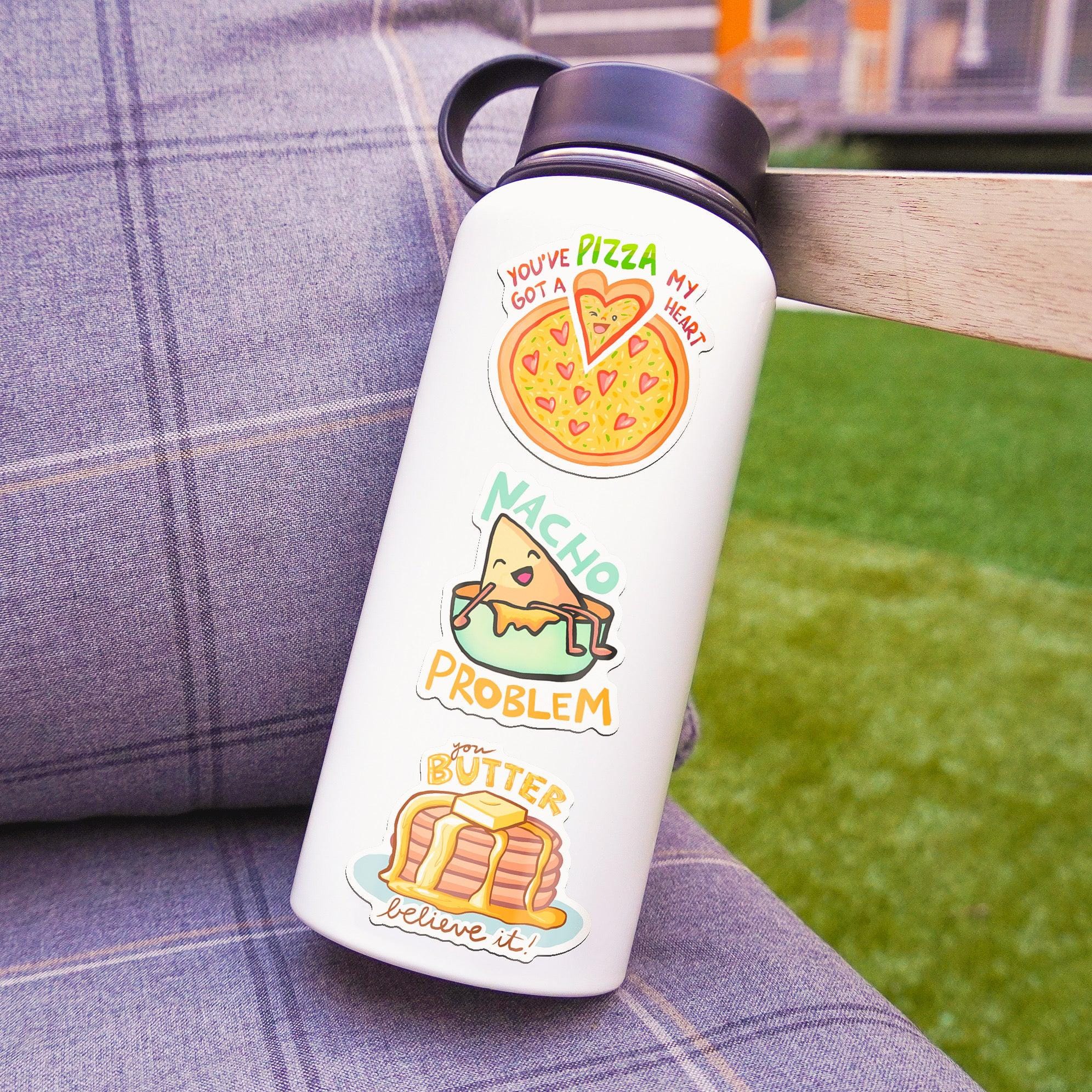  Food Pun Stickers 6 Pack、mySite、ghnorth