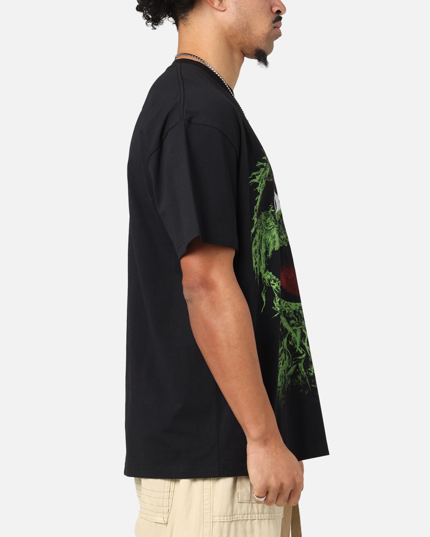 American Thrift X Sesame Street Oscar The Grouch Grail Heavy T-Shirt Black、mySite、zt4zffjzw