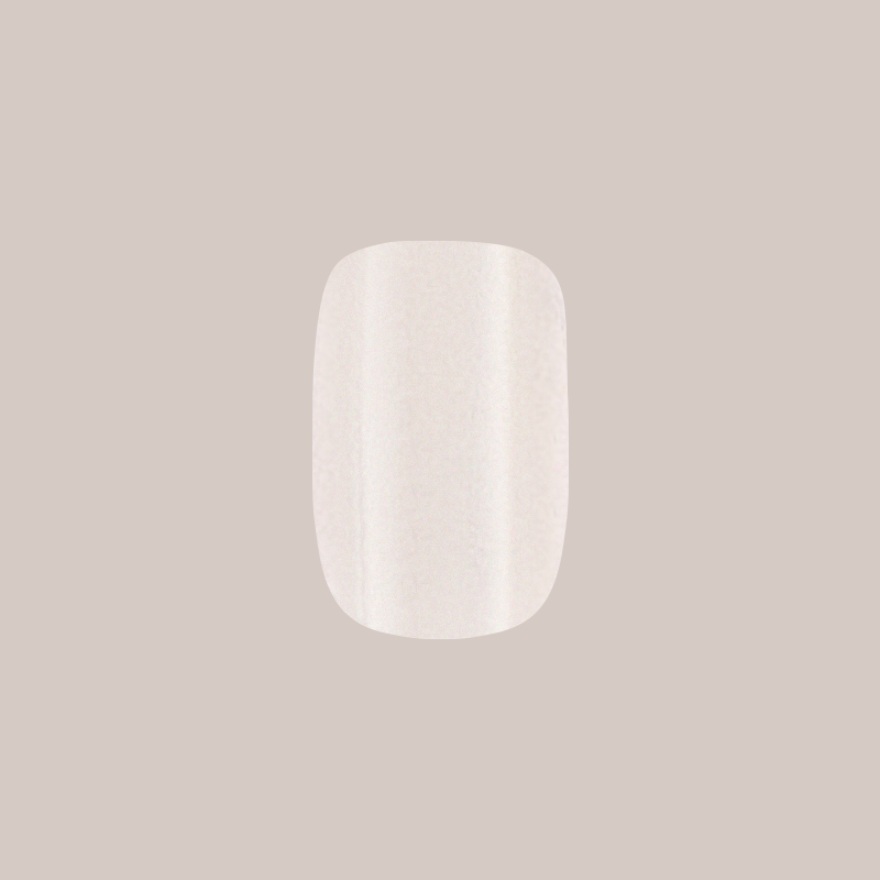 Marshmallow Velvet - Press-On | Extra Short | Squoval、mySite、solidvoid