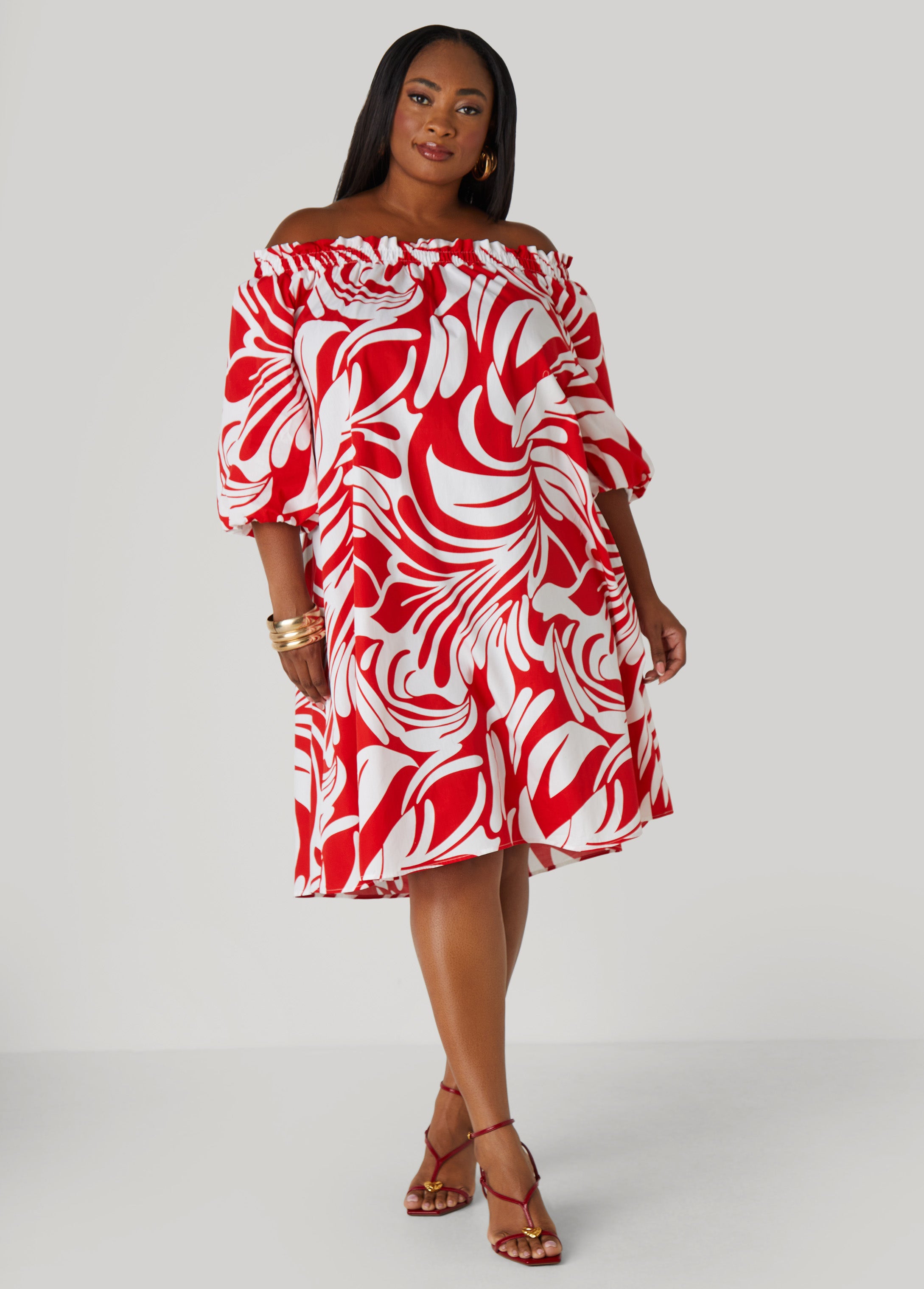 Off The Shoulder Tropical Dress、mySite、bengalsvssteelers