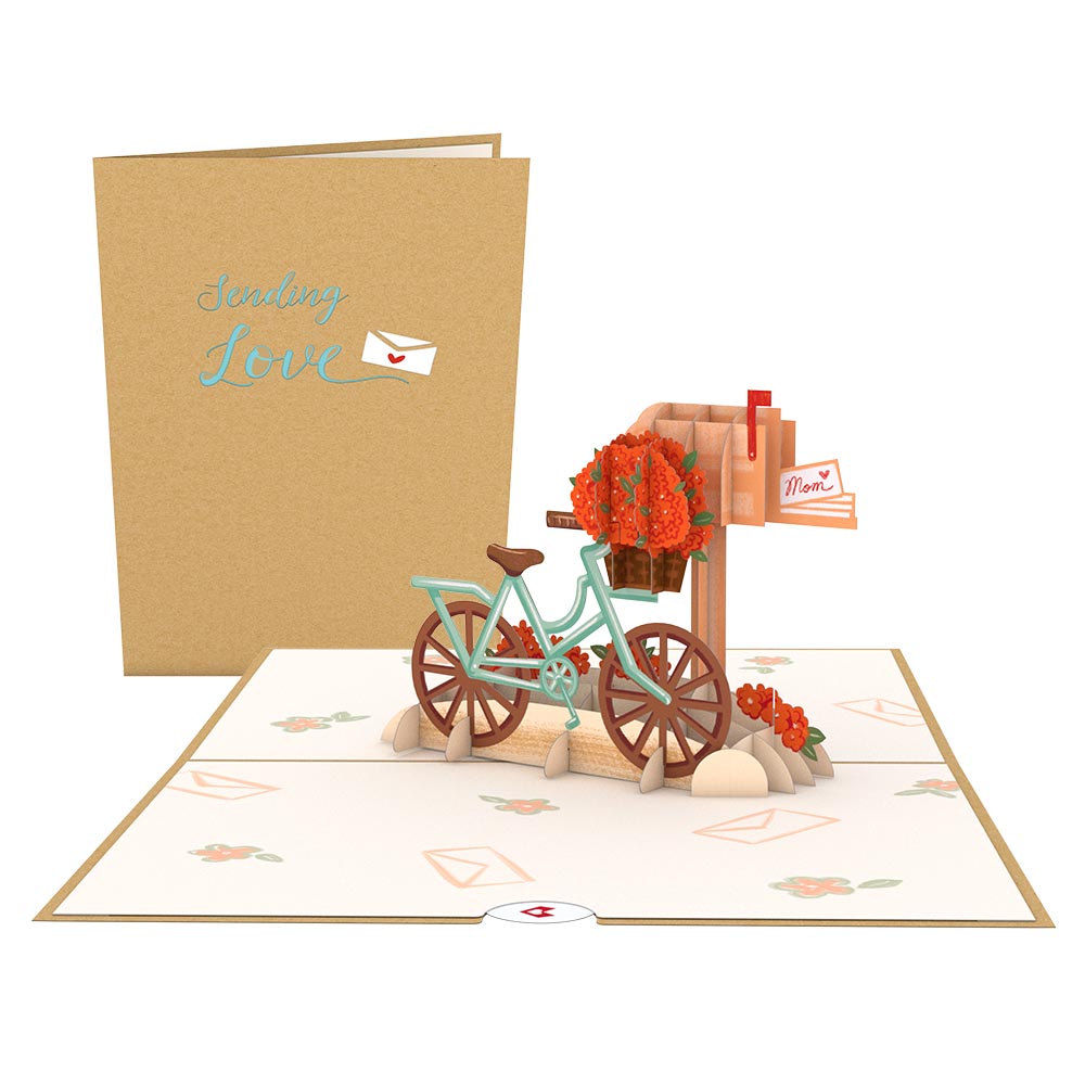 Mother's Day Bicycle Pop-Up Card、mySite、solidvoid