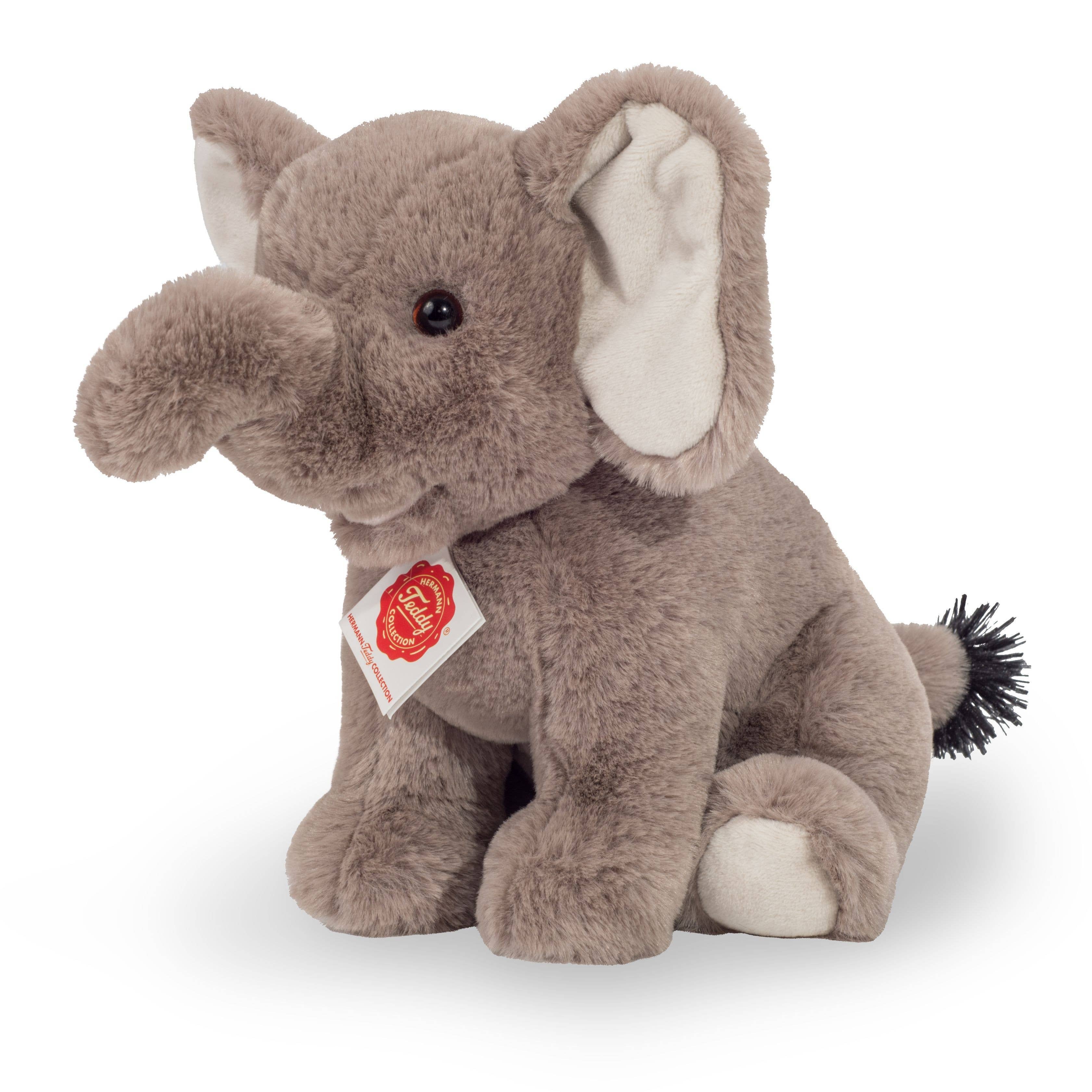 Soft Small Floppy Sitting Elephant 25 cm by Teddy Hermann、mySite、g9winljtr
