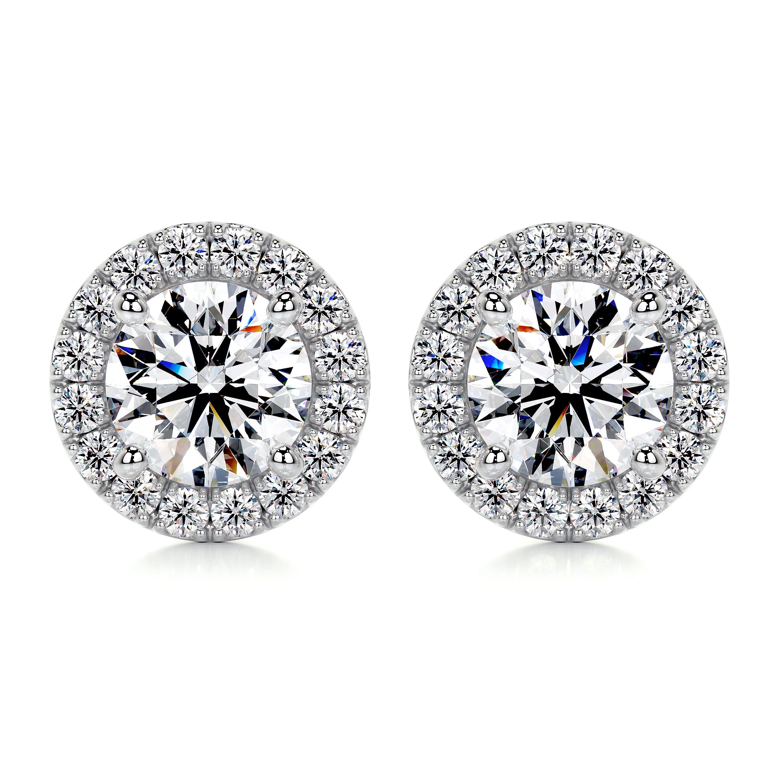 Erica Diamond Earrings -14K White Gold (RTS)、mySite、hinf8tx79