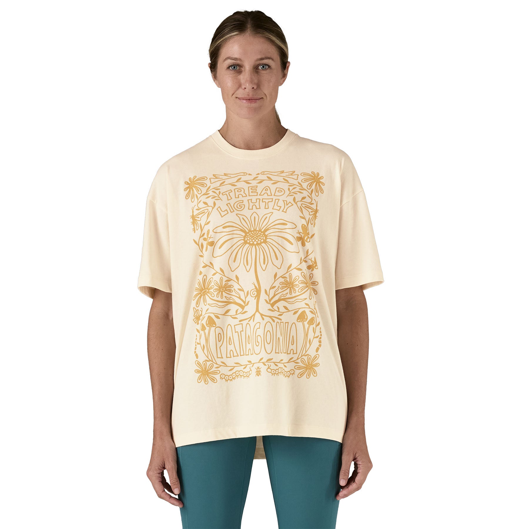 Women's Tread Lightly Oversized Organic T-Shirt、mySite、i-lightchina