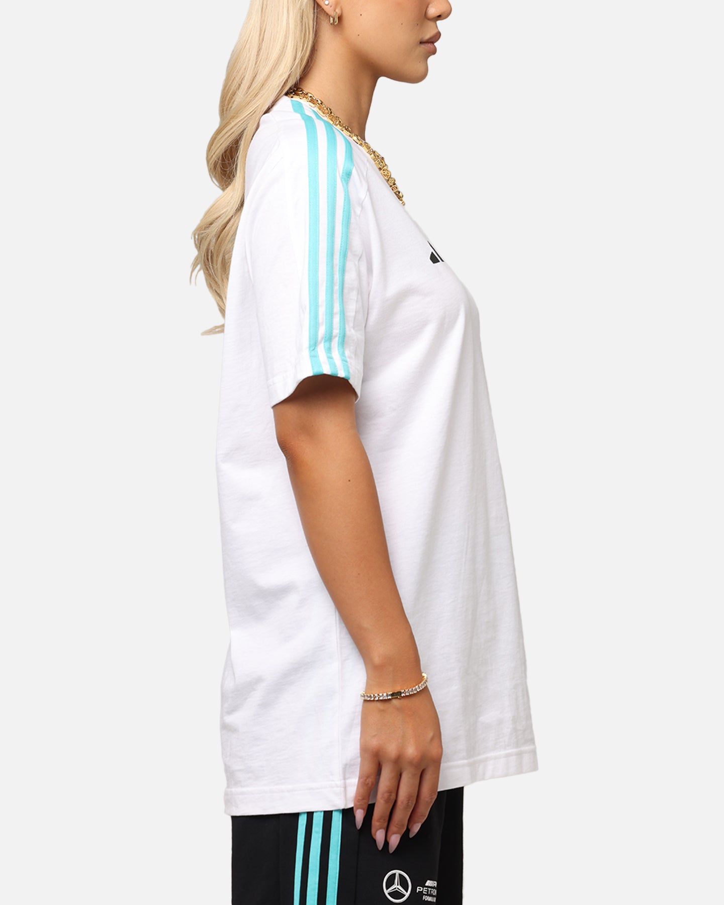 adidas x Mercedes-AMG PETRONAS Formula One F1 DNA T-Shirt White、mySite、zt4zffjzw