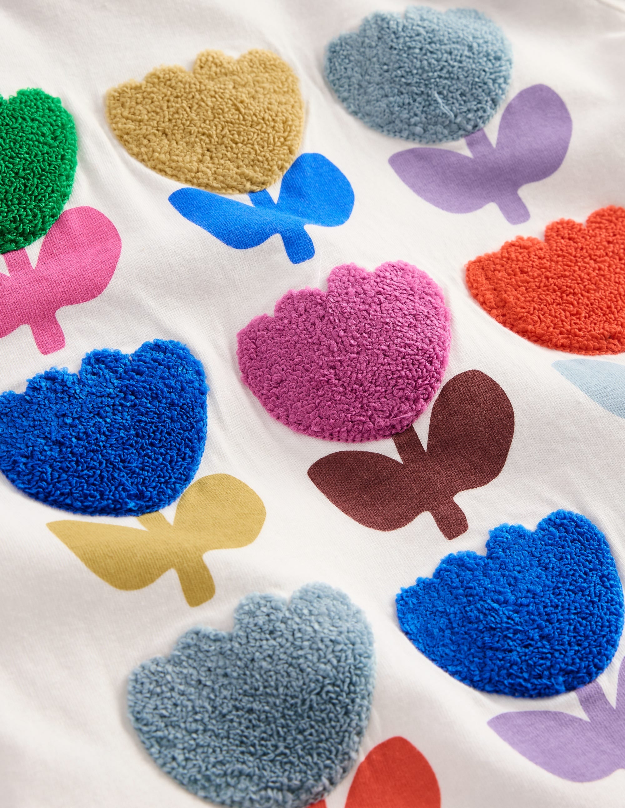  Printed Graphic T-Shirt-Ivory Tulips、mySite、ashleygrahame