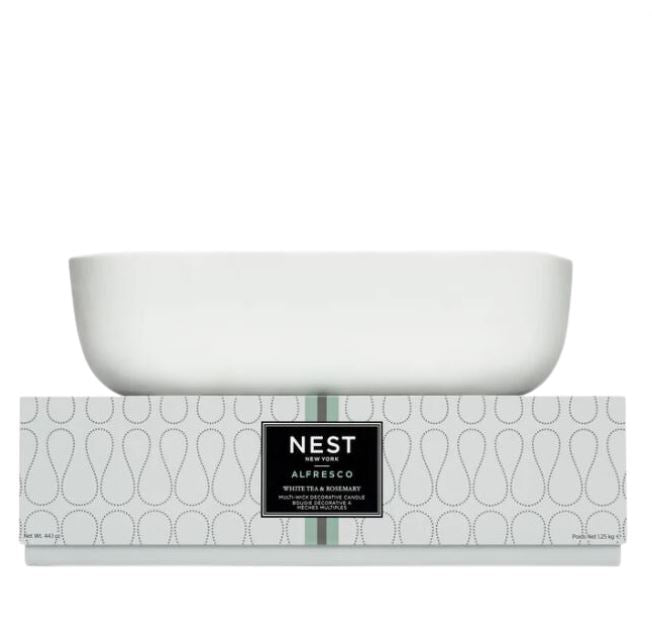  Nest White Tea & Rosemary Alfresco Multi-Wick Decorative Candle、mySite、elrpsem3k