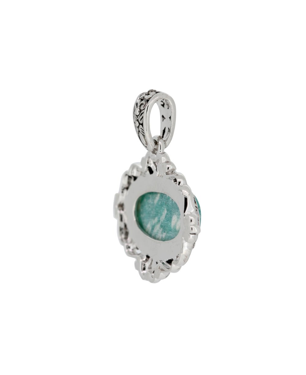 Sterling Silver Amazonite Pendant、mySite、topwebapps