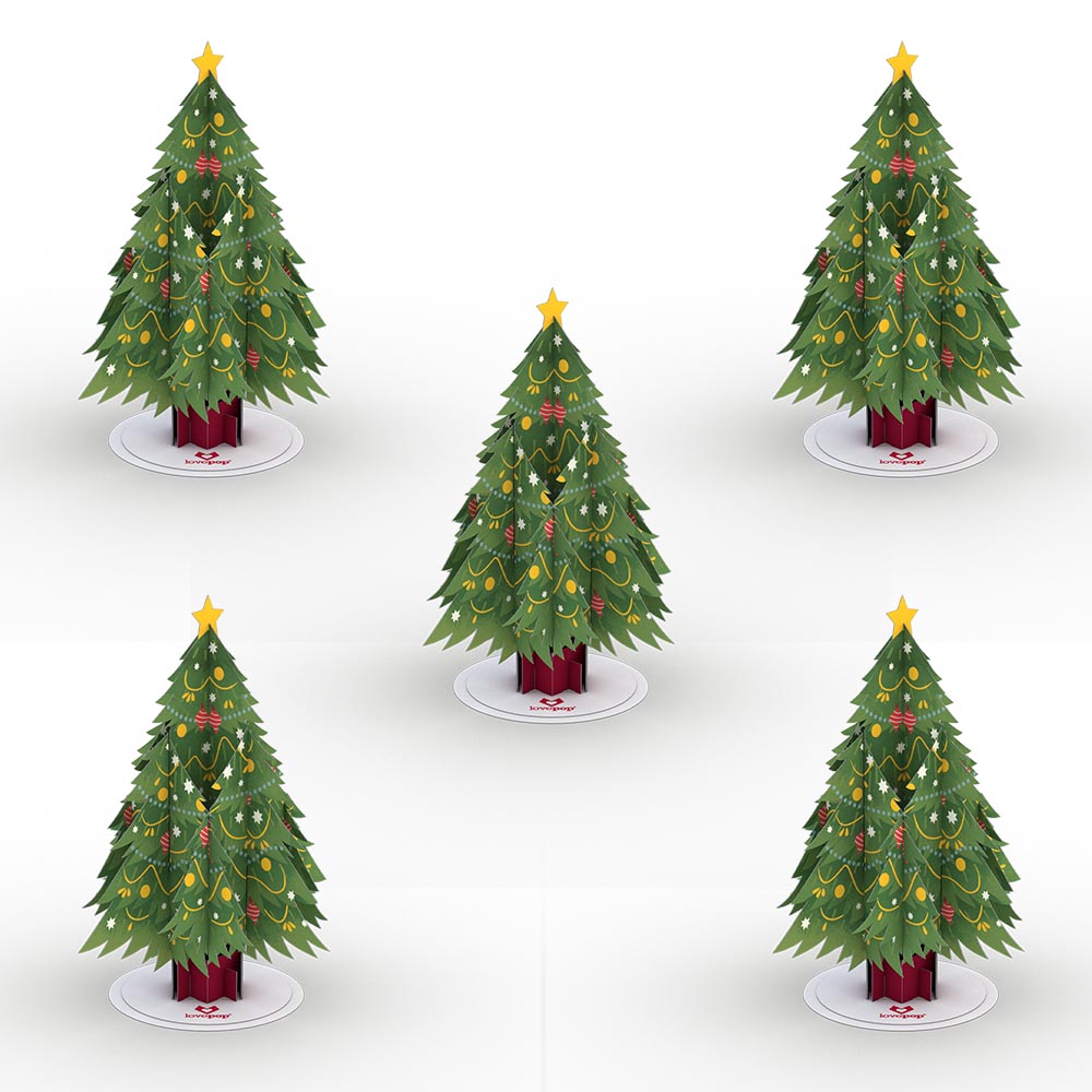 Stickerpop™: Festive Christmas Tree (5-Pack)、mySite、solidvoid