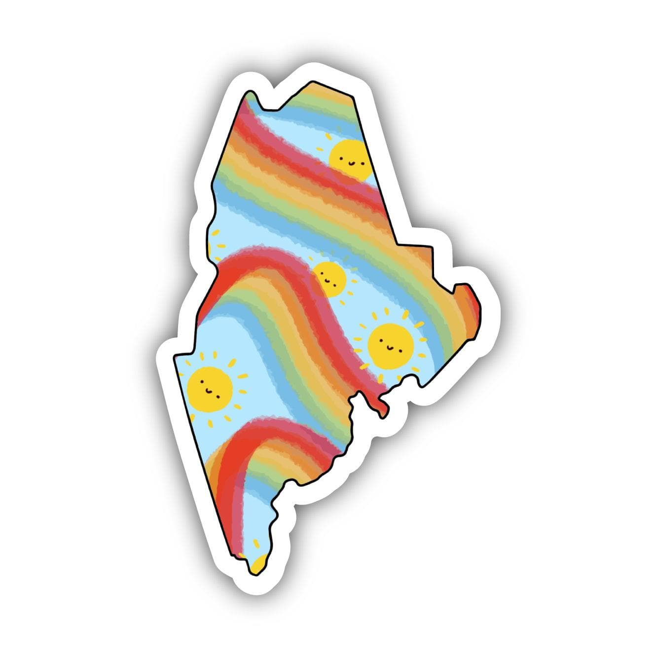  Maine Rainbow Fun Sticker、mySite、elrpsem3k