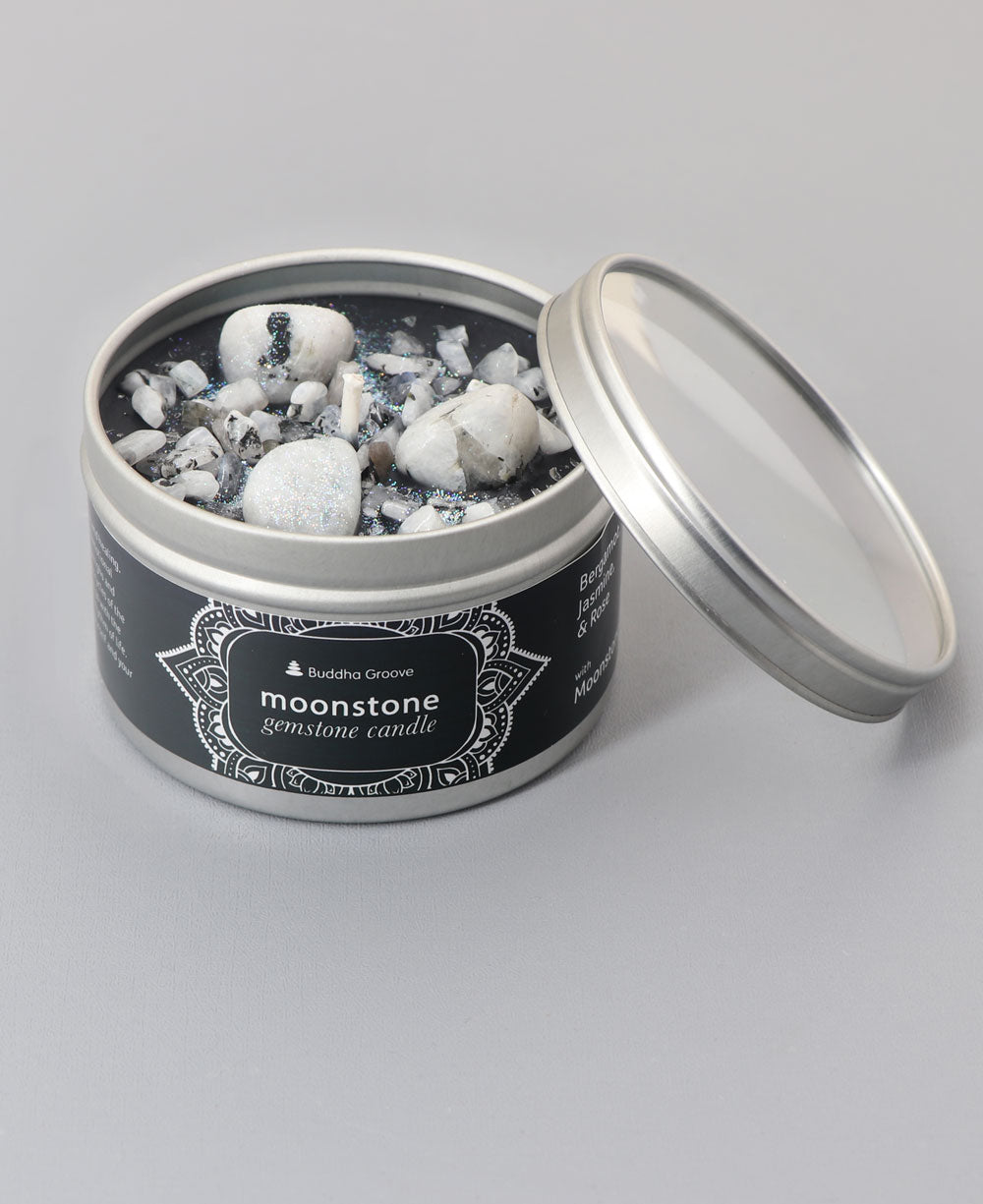 Calming Moonstone Gemstone Aromatherapy Candle、mySite、topwebapps