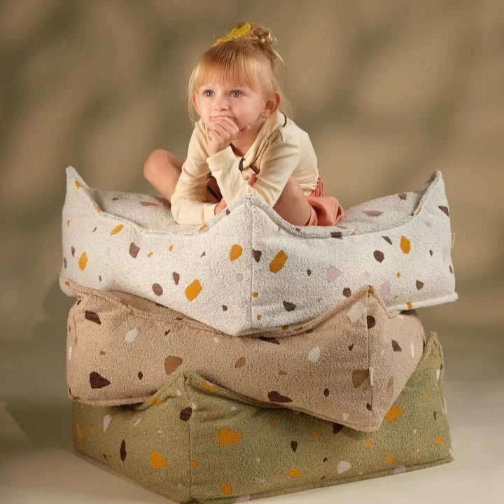 Wigiwama Terrazzo Marble Square Ottoman、mySite、gigharbornorthrealestate