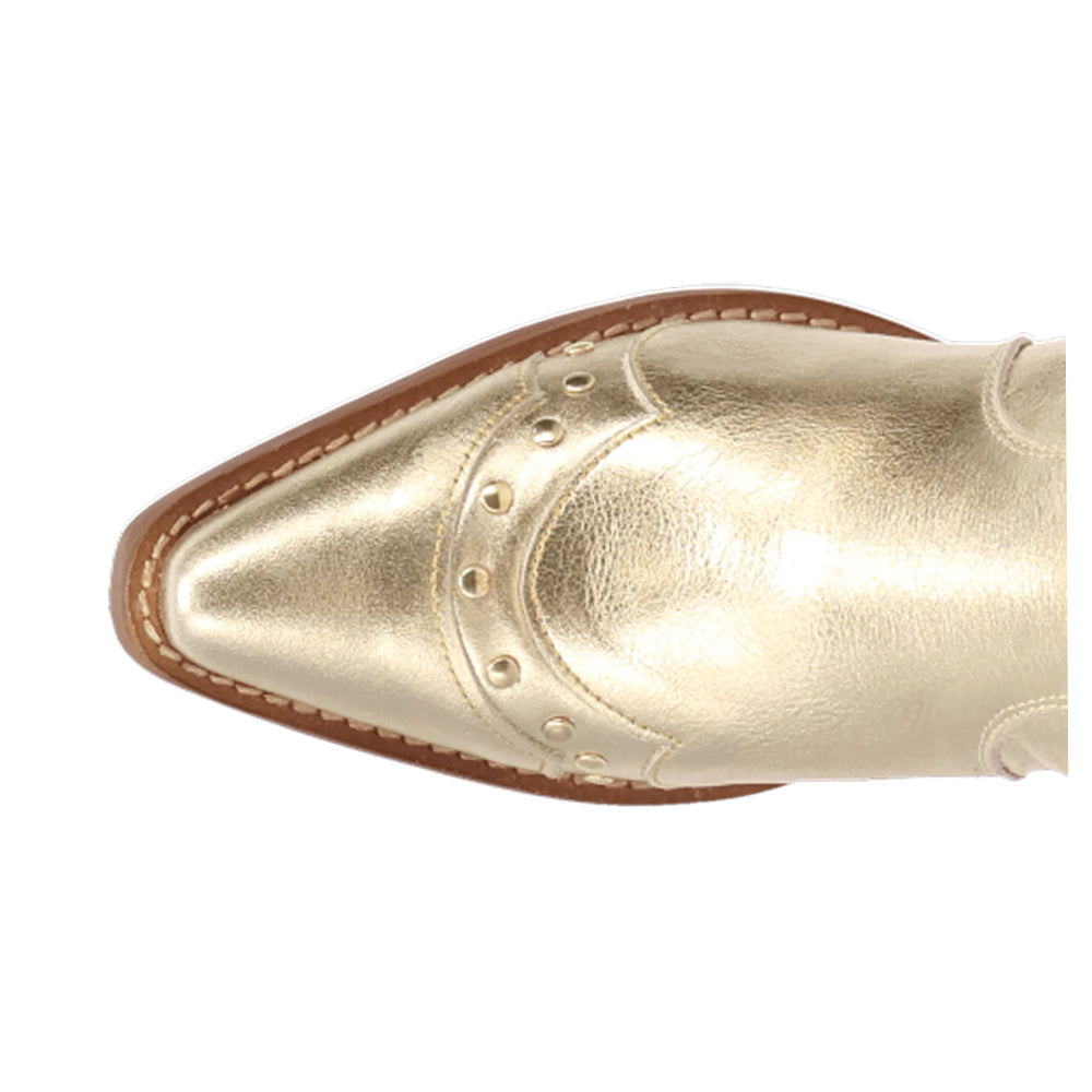 Sweet Treat Metallic Studded Snip Toe Cowboy Boots、mySite、gtrtttuynbv