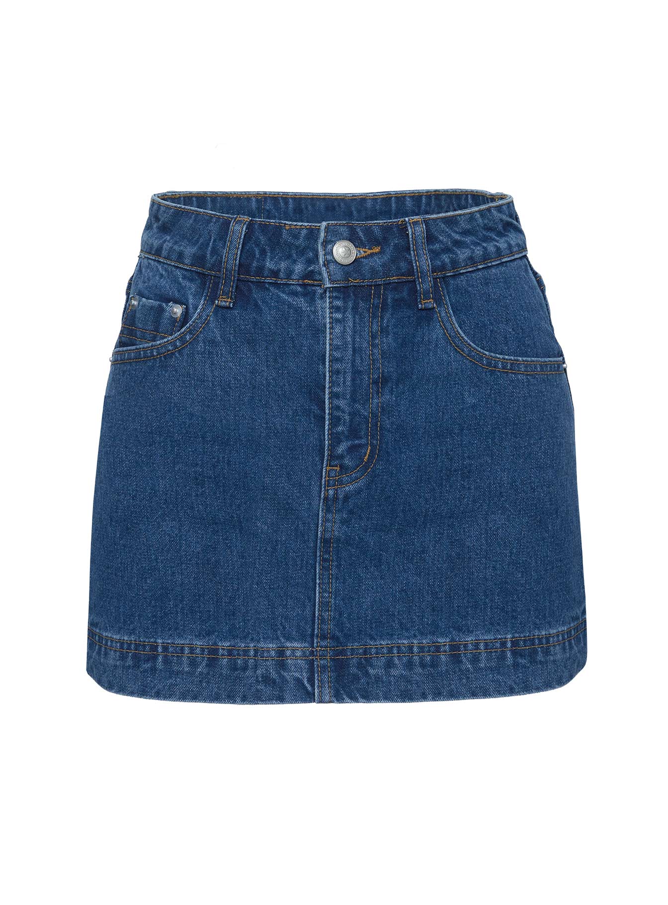 Gazelle Denim Skort Mid Wash Lower Impact、mySite、solidvoid