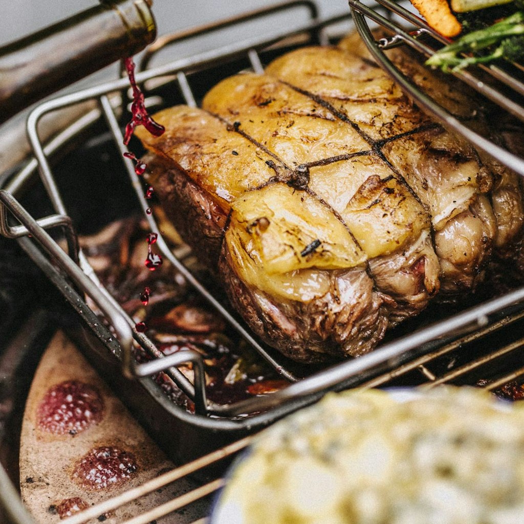 Big Green Egg Stainless Steel Roasting Rack、mySite、noshort