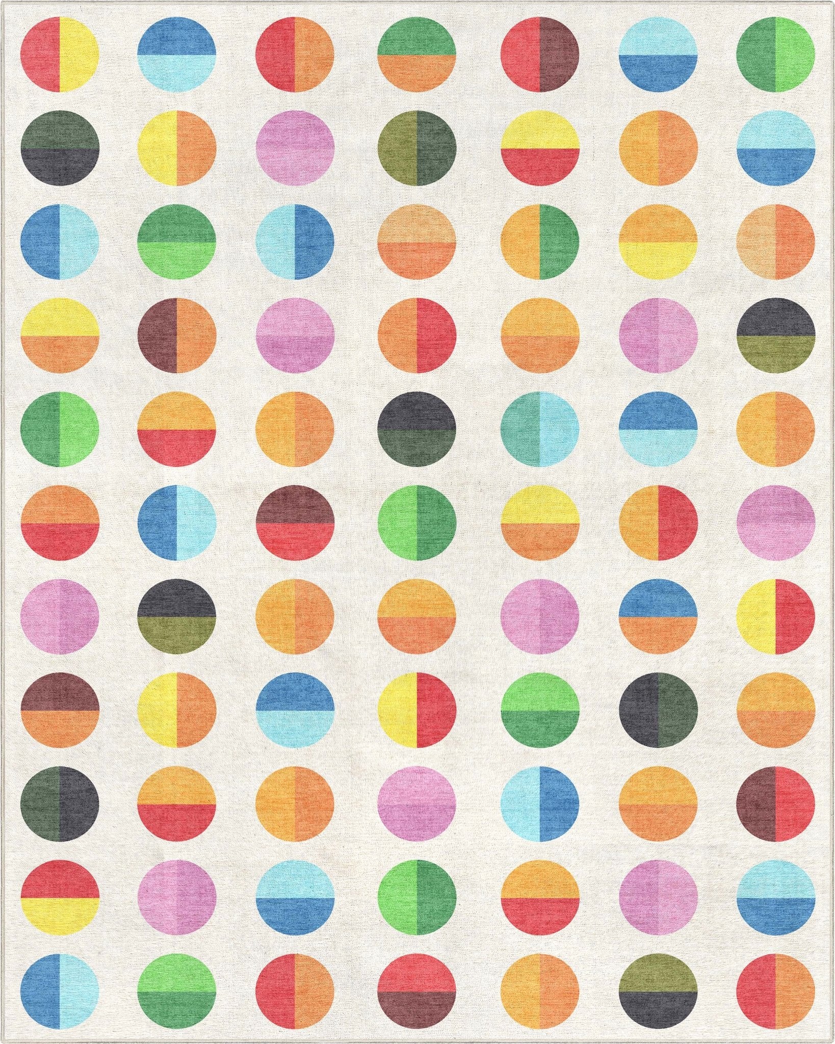 Crayola Modern Split Dots Bright Multi Color Area Rug By Well Woven、mySite、gigharbornorthrealestate