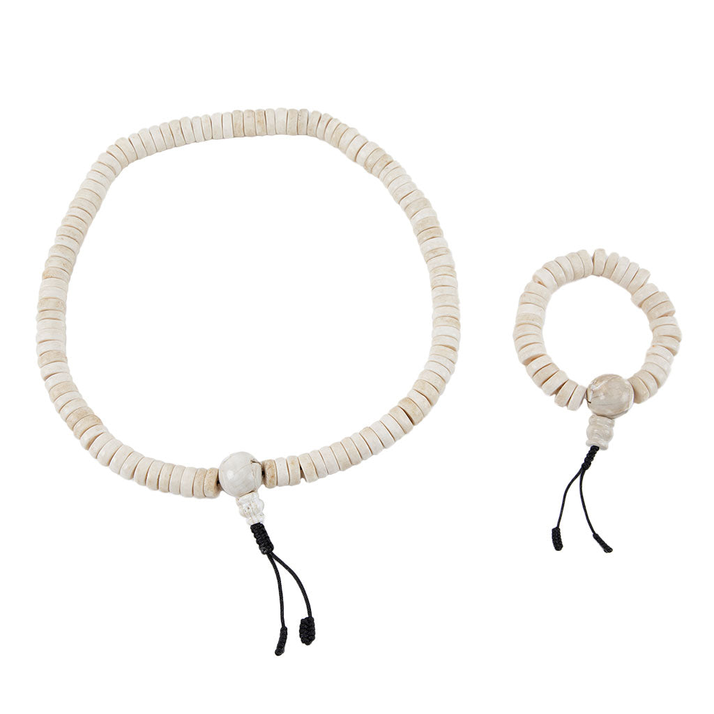 Conch & Yak Bone Mala Set、mySite、topwebapps