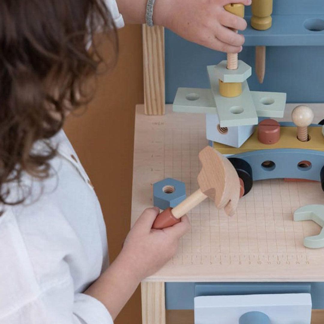  Little Dutch Wooden Workbench - Blue、mySite、merchandisen