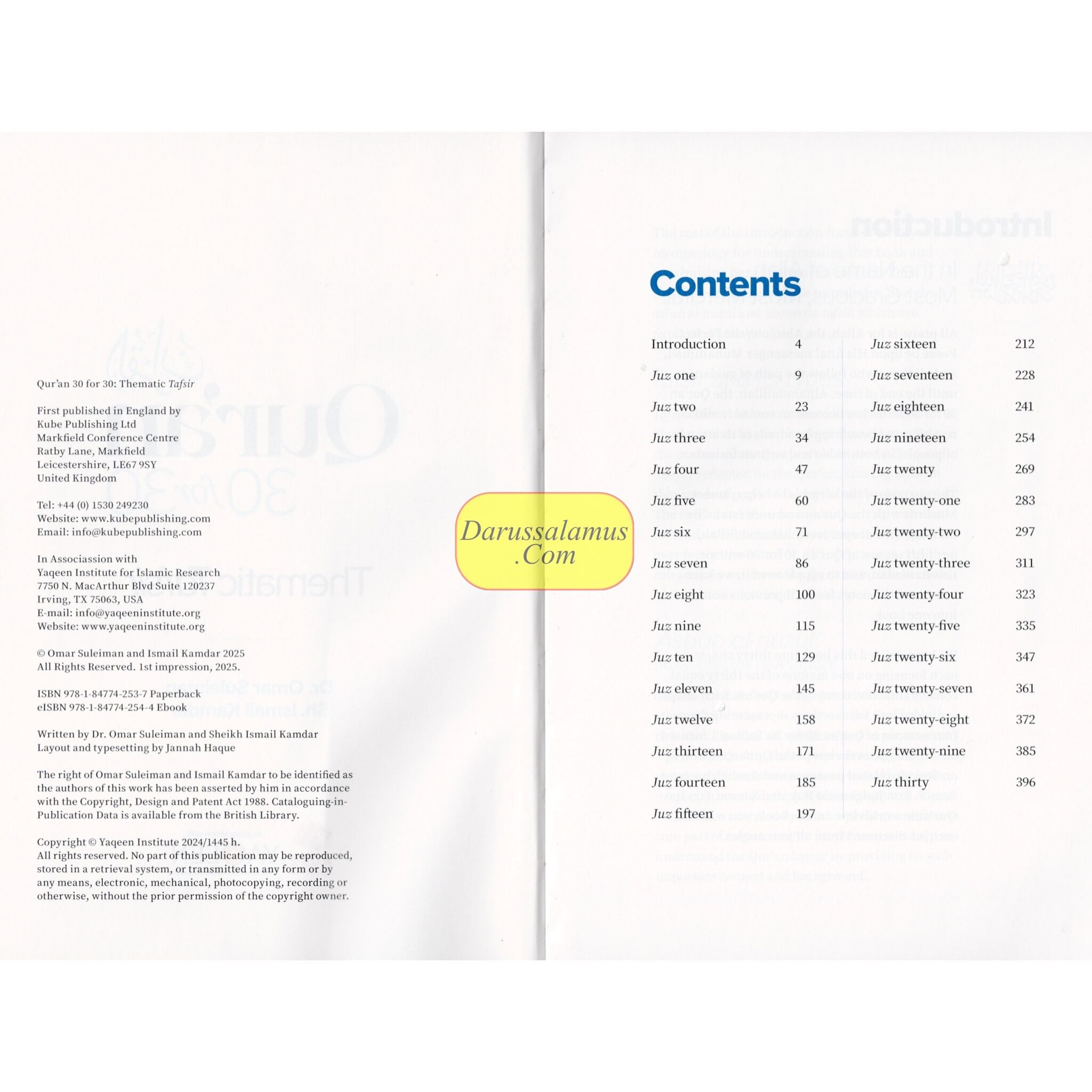 Qur'an 30 for 30 A Thematic Tafsir by Omar Suleiman、mySite、topwebapps