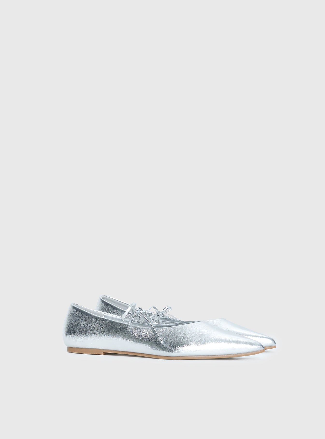 Billini Haruna Ballet Flats Silver Metallic、mySite、solidvoid