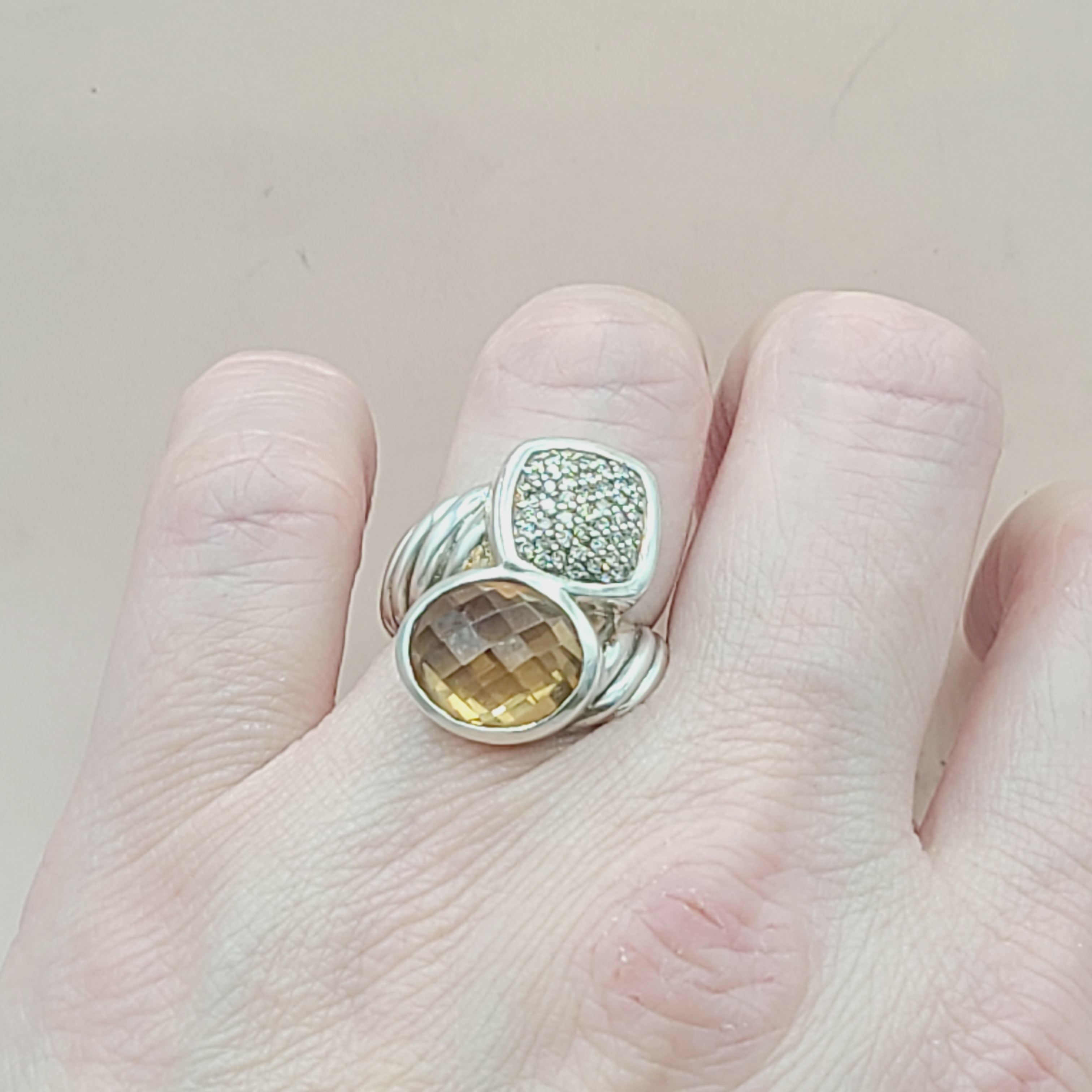 David Yurman Bypass Ring Champagne Citrine & Diamond、mySite、hinf8tx79