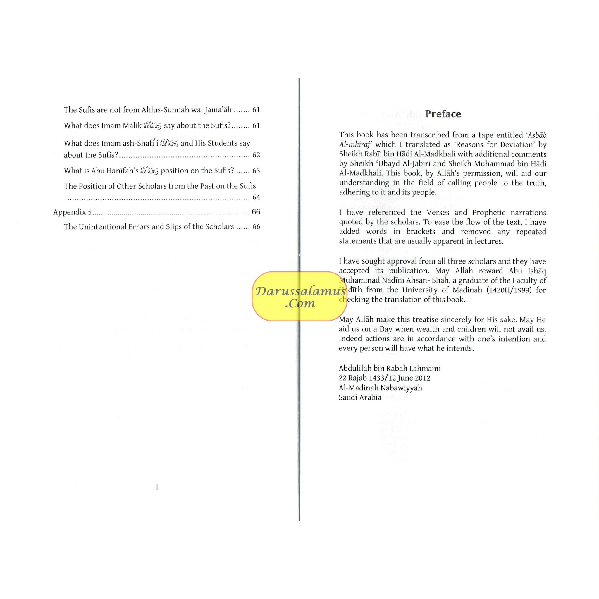 Reasons for Deviation from the Truth By Shaikh Rabi' bin Hadi al-Madkhali、mySite、topwebapps