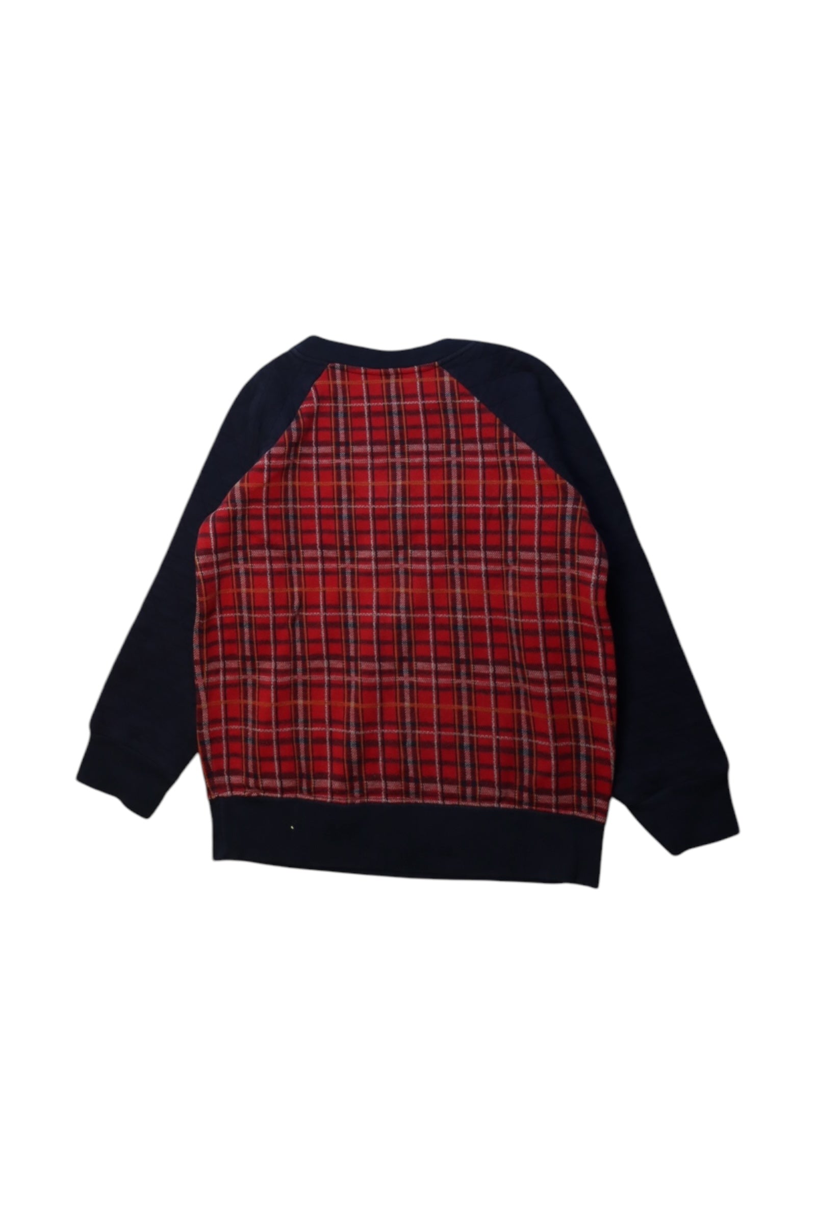 Petit Bateau Checkered Crewneck Sweatshirt - Size 6T、mySite、g9winljtr