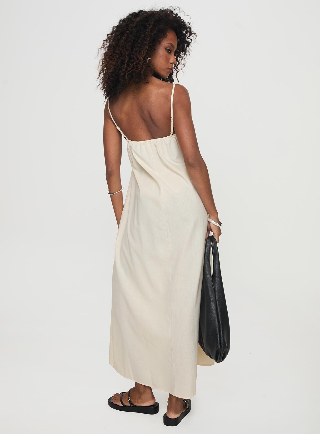 Frankye Maxi Dress Cream、mySite、solidvoid
