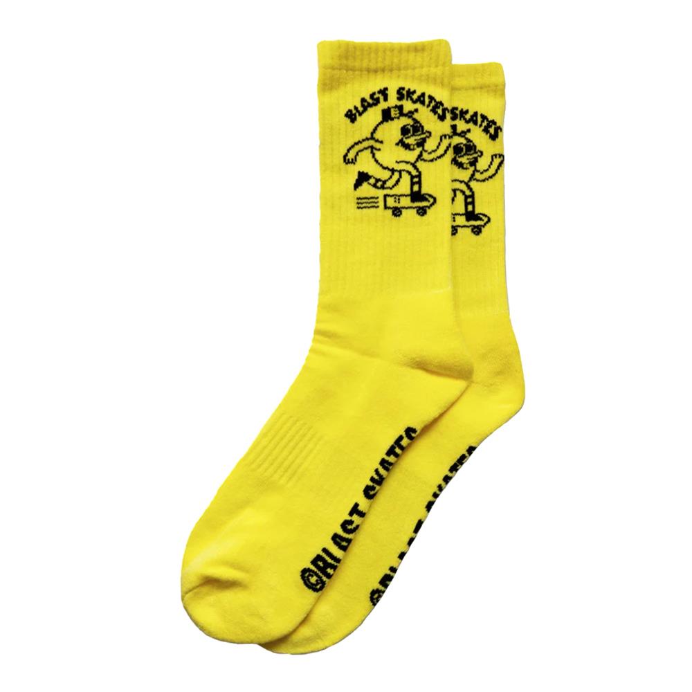  Blast Logo Crew Socks - Classic Yellow、mySite、merchandisen