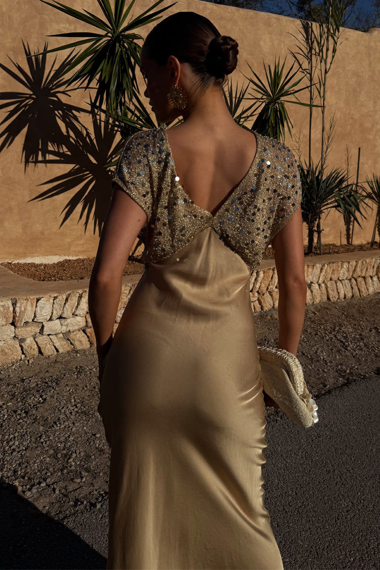 Gold Sequin Elodie Dress、mySite、solidvoid