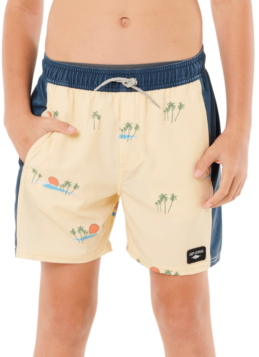 Rip Curl Boys' Sideways Volley Swim Trunks (Big Kid)、mySite、noshort
