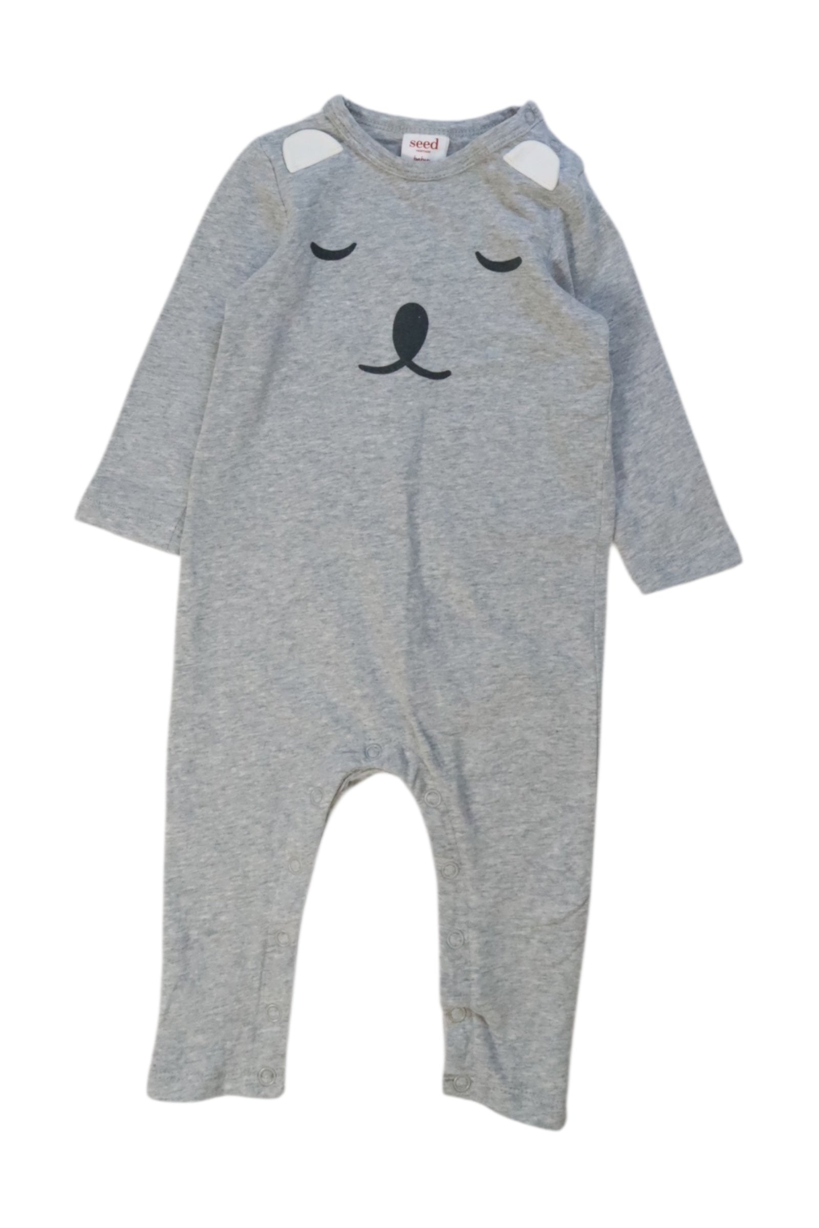 Seed Long Sleeve Bear Romper 3-6M、mySite、g9winljtr
